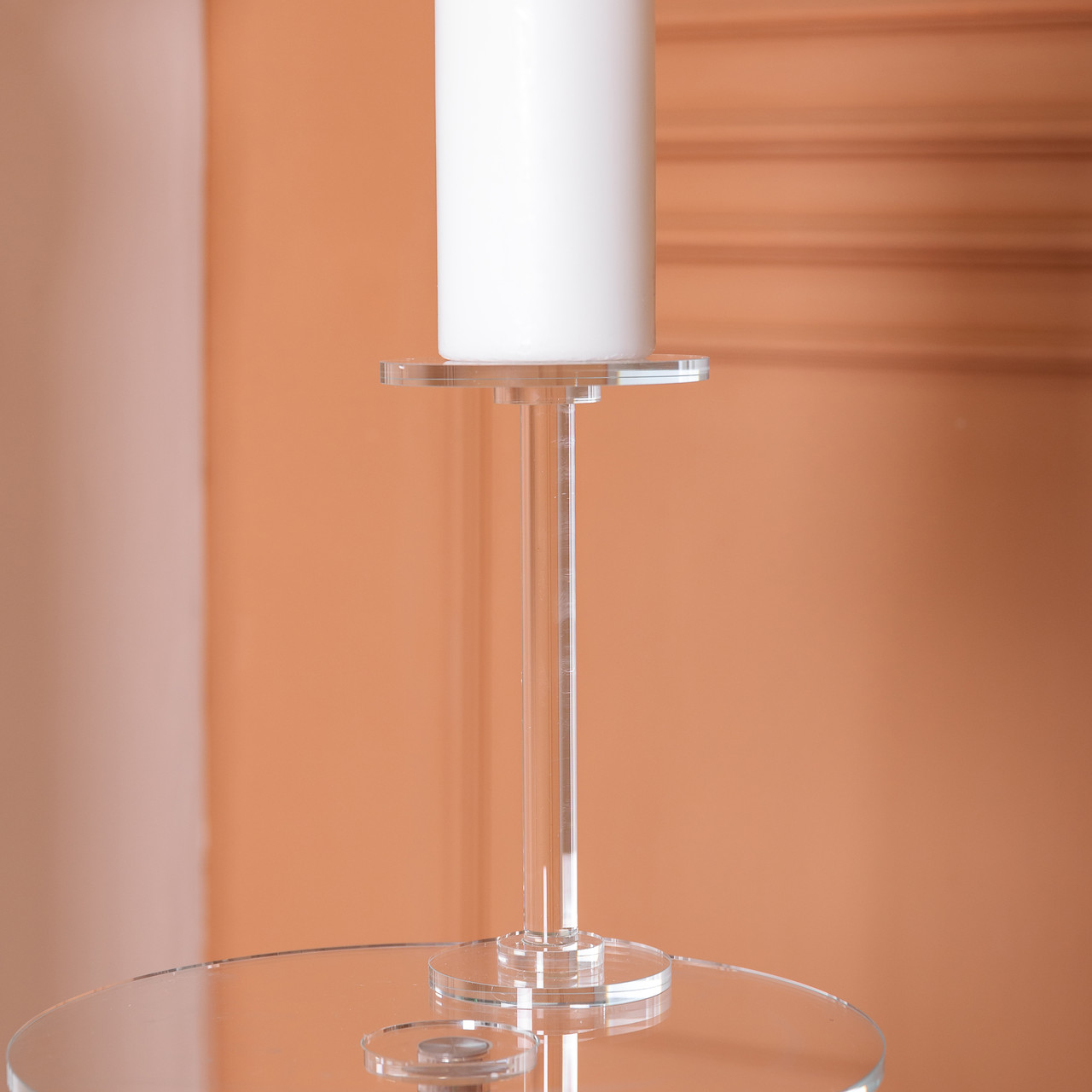 Тортівниця скляна на ніжці 12×23 см кругла стійка для торта, капкейків