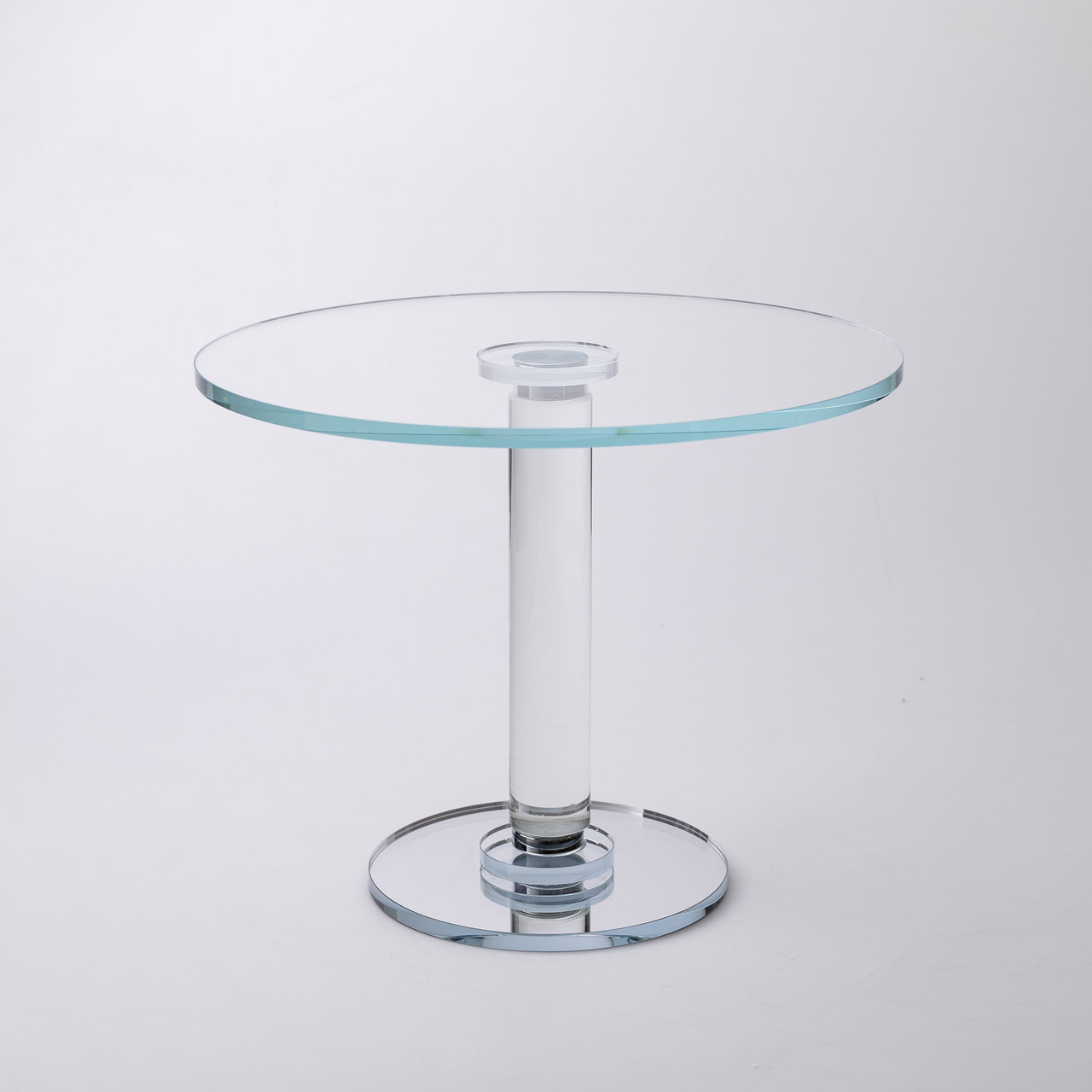 Тортівниця скляна на ніжці 30×24 см підставка для торта, капкейків прозора