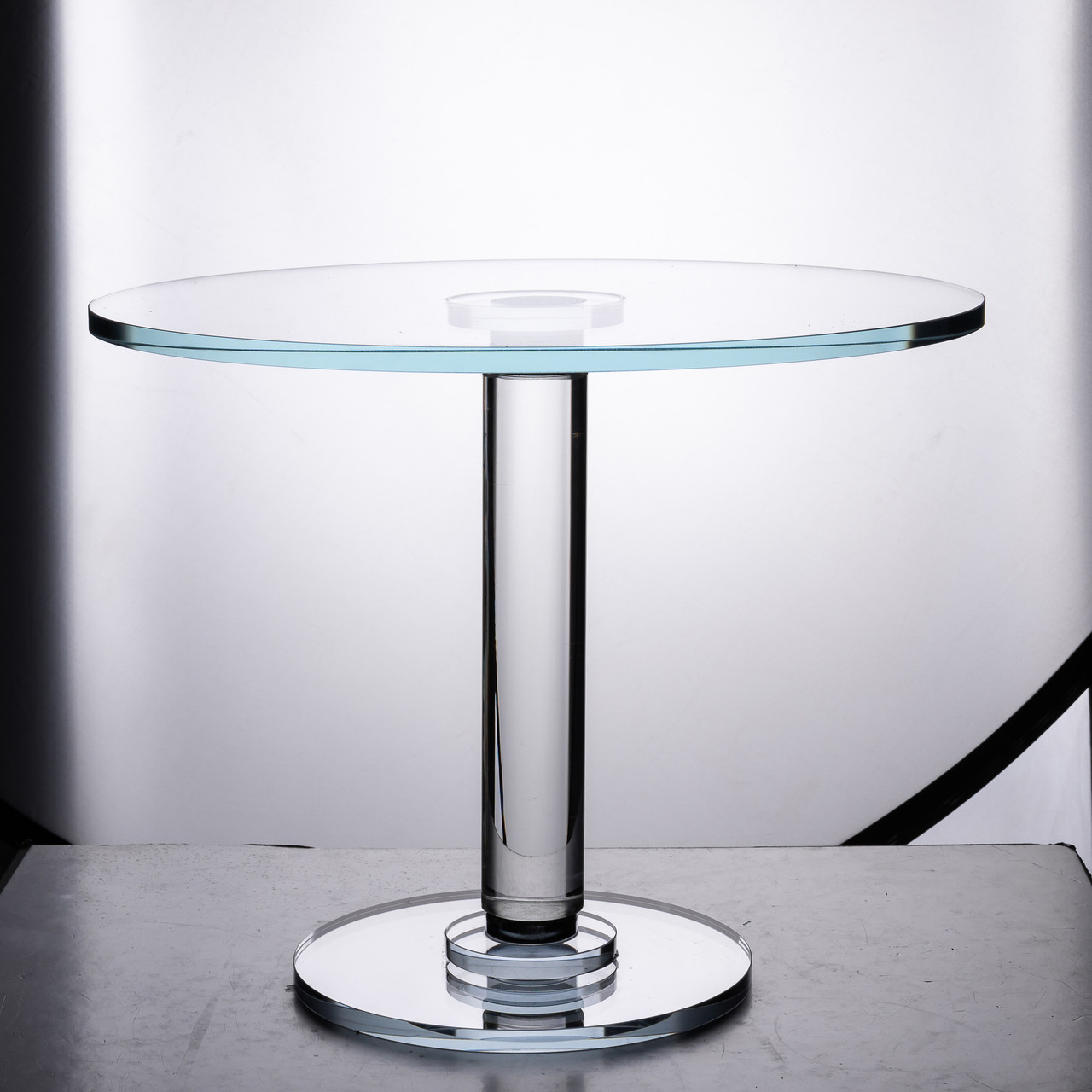 Тортівниця скляна на ніжці 30×24 см підставка для торта, капкейків прозора