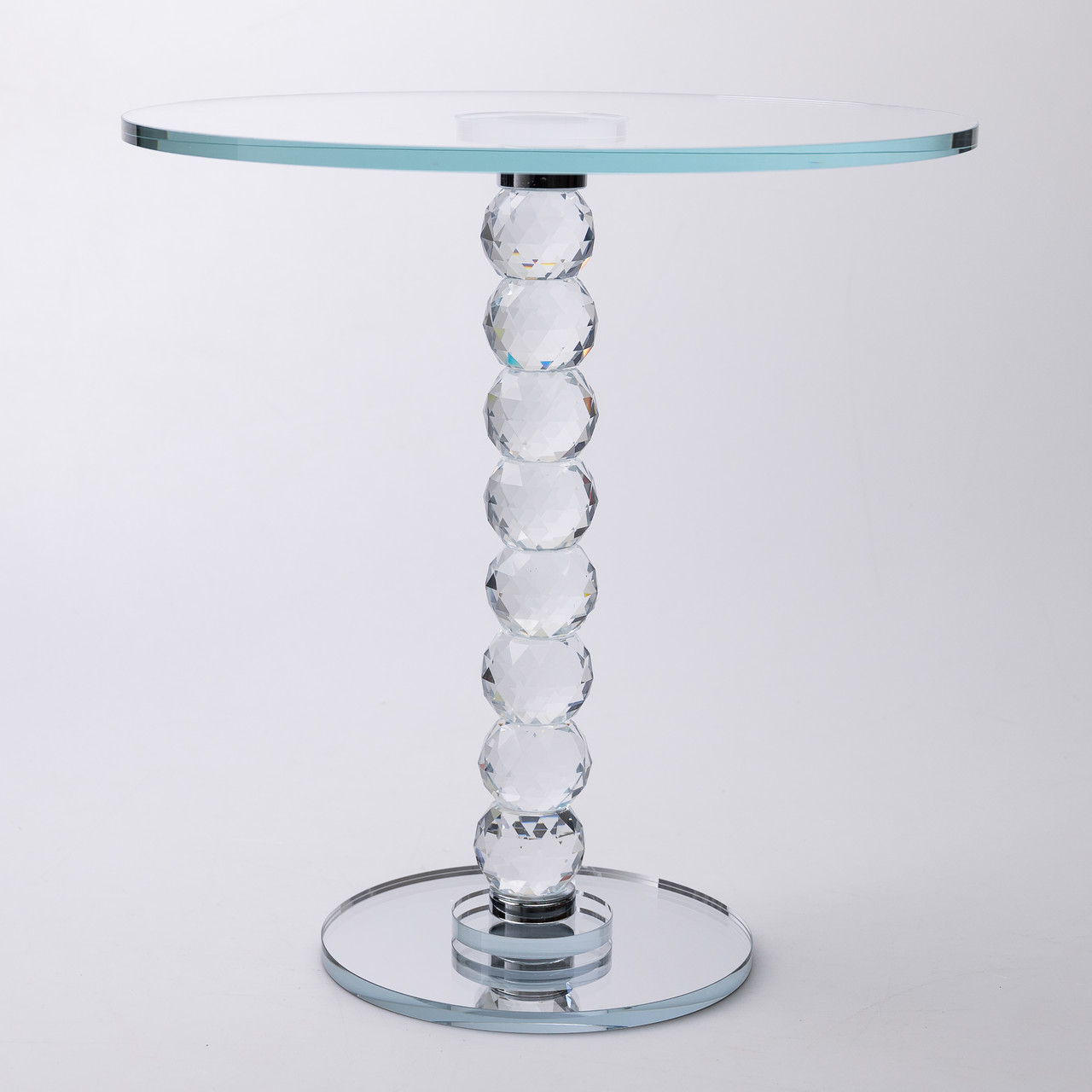 Тортівниця скляна на ніжці 30×32 см см підставка для торта, капкейків прозора