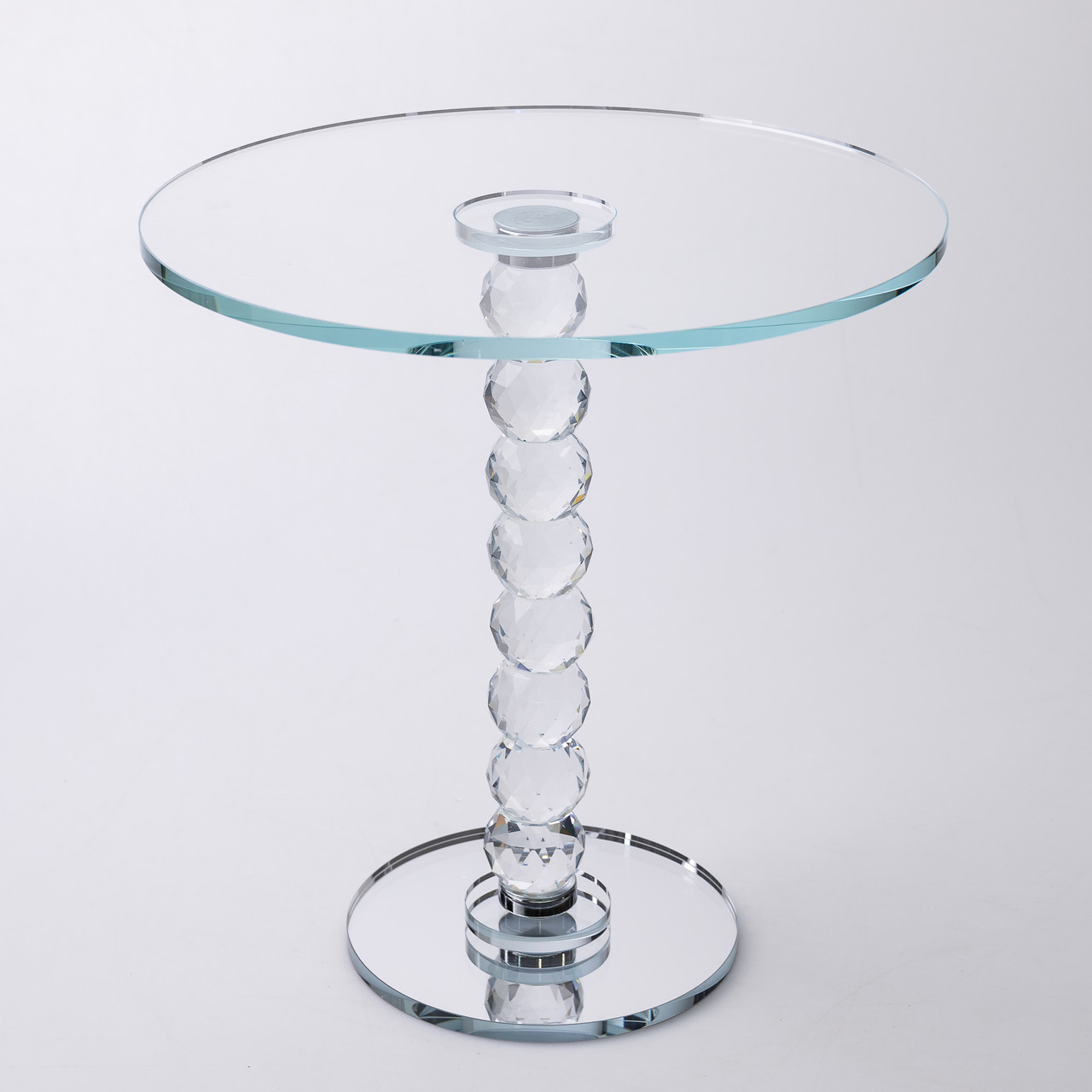 Тортівниця скляна на ніжці 30×32 см см підставка для торта, капкейків прозора