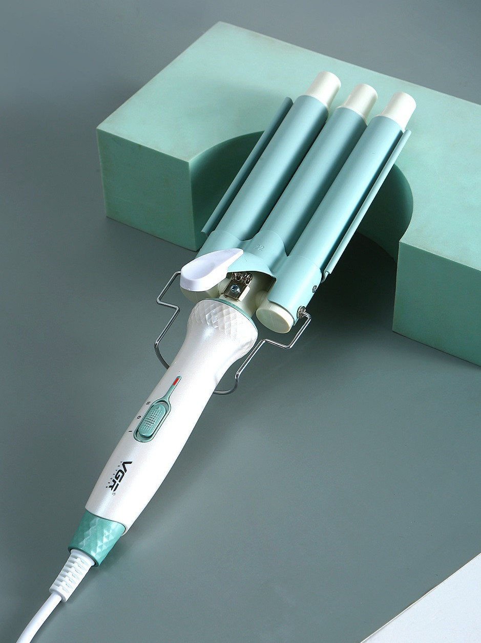 Плойка для волосся потрійна з регулятором температури керамічна VGR HP-V-595