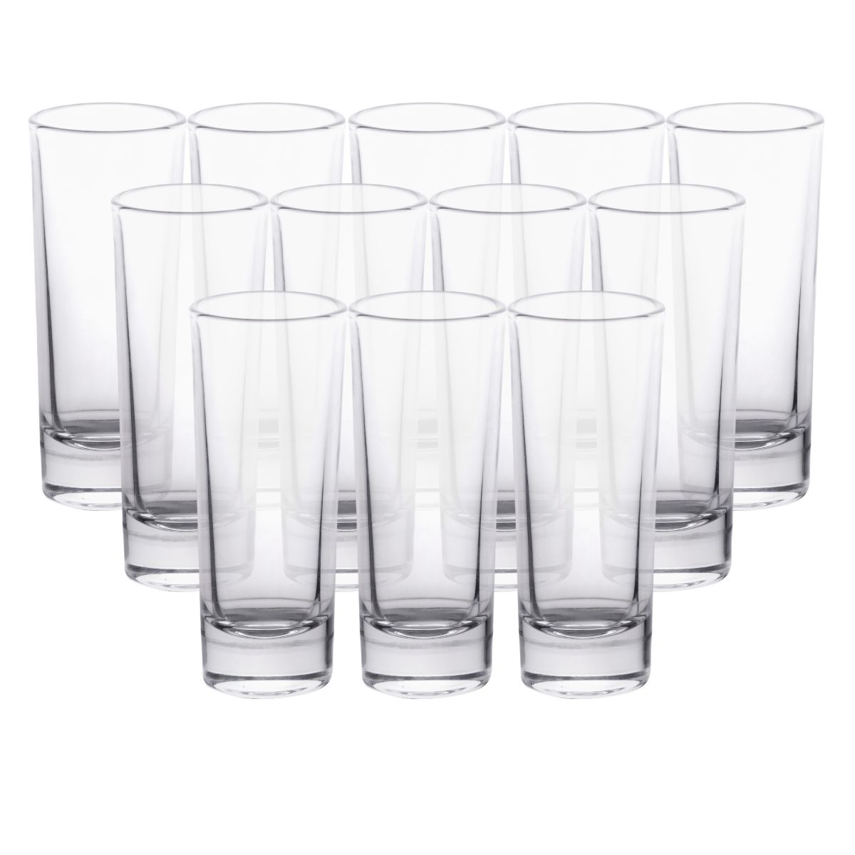 Набір стопок 12 шт по 80 мл скляні прозорі HP-19-136