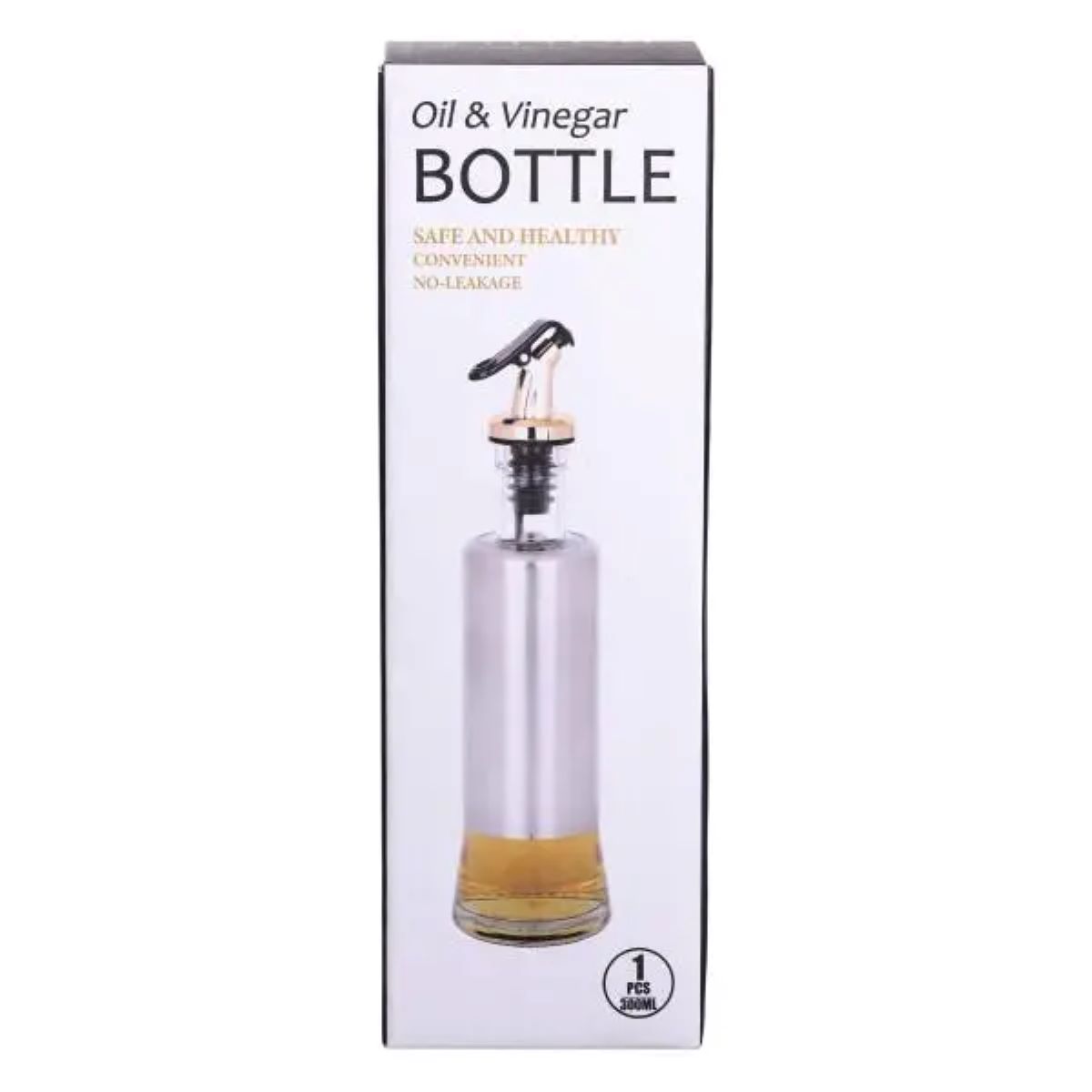 Пляшка для олії з дозатором 300 мл скляна пляшка для оливкової та соняшникової олії HP-1361