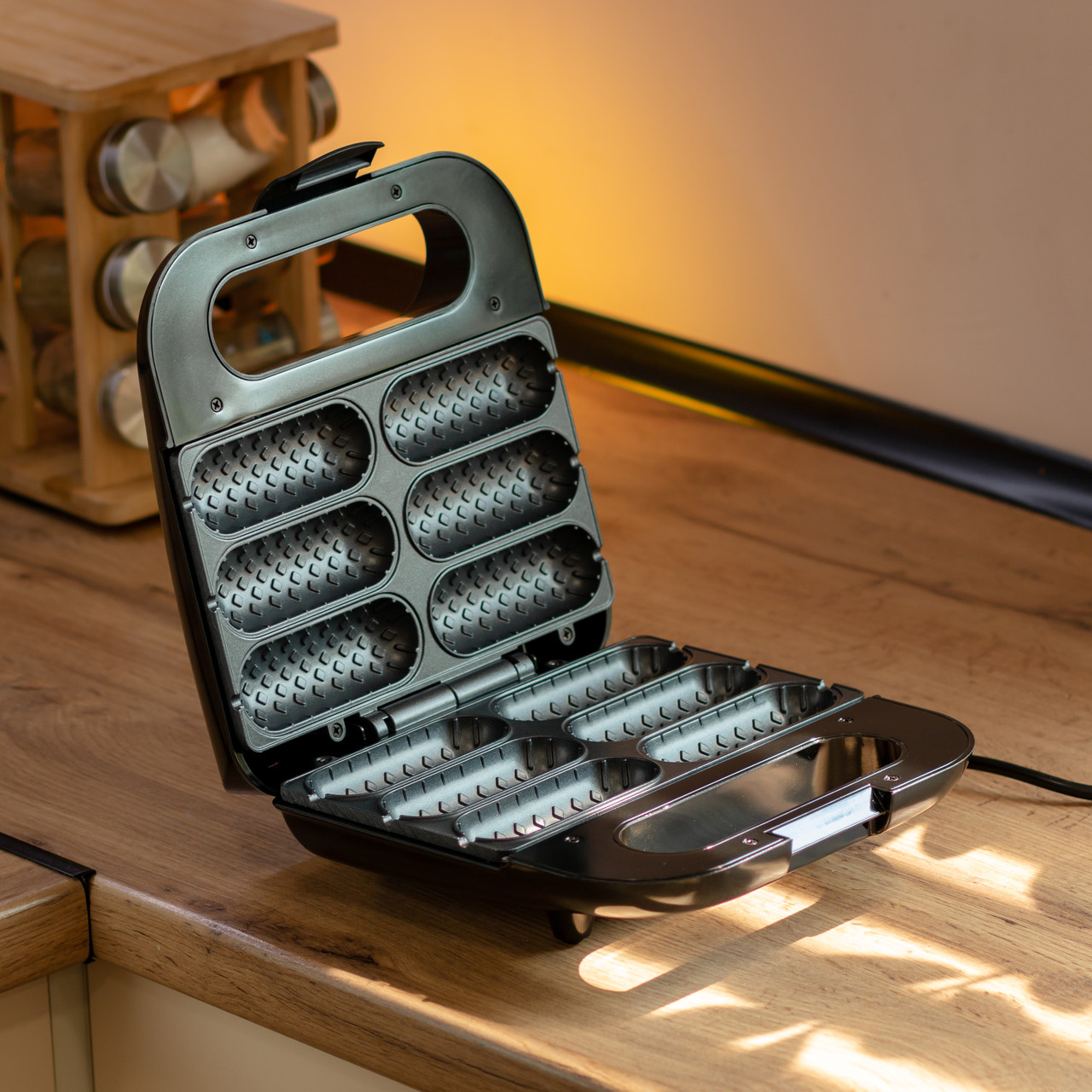 Апарат для корн догов на 6 шт з антипригарним покриттям 750 Вт Sokany SK-08037