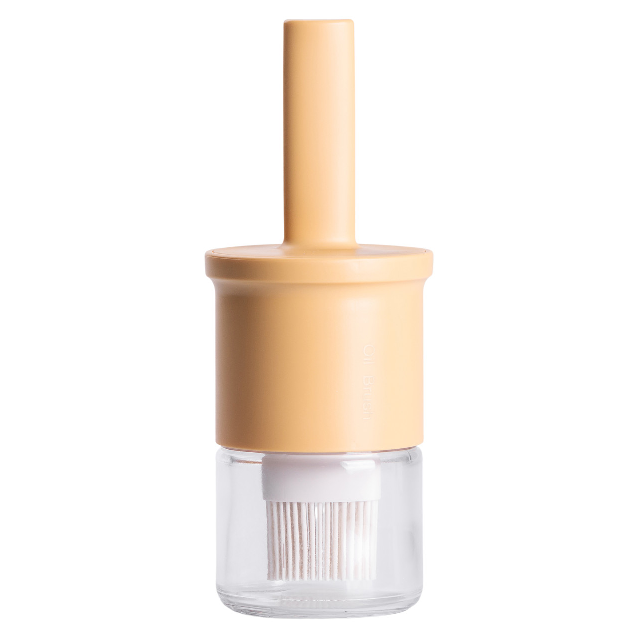 Баночка для олії з пензликом 300 мл диспенсер з пензликом для оливкової, соняшникової олії Жовтий HP-34-11Y