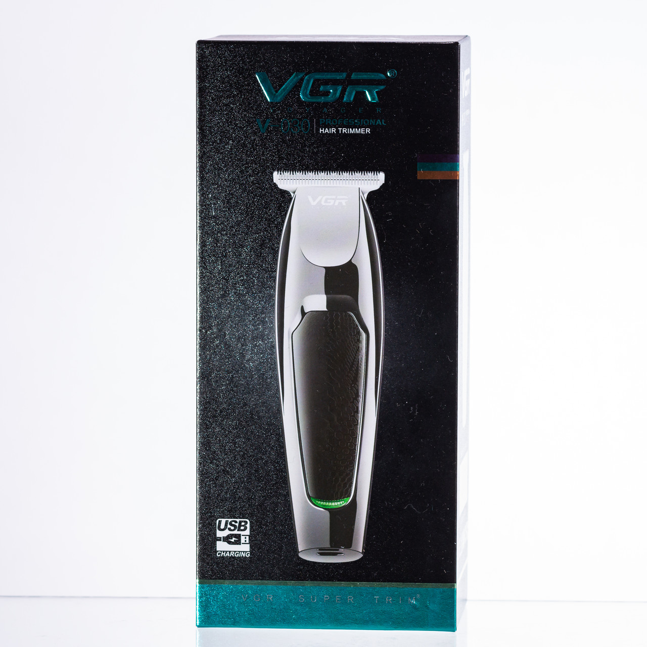 Бездротова машинка для стрижки волосся Чорний VGR V-030