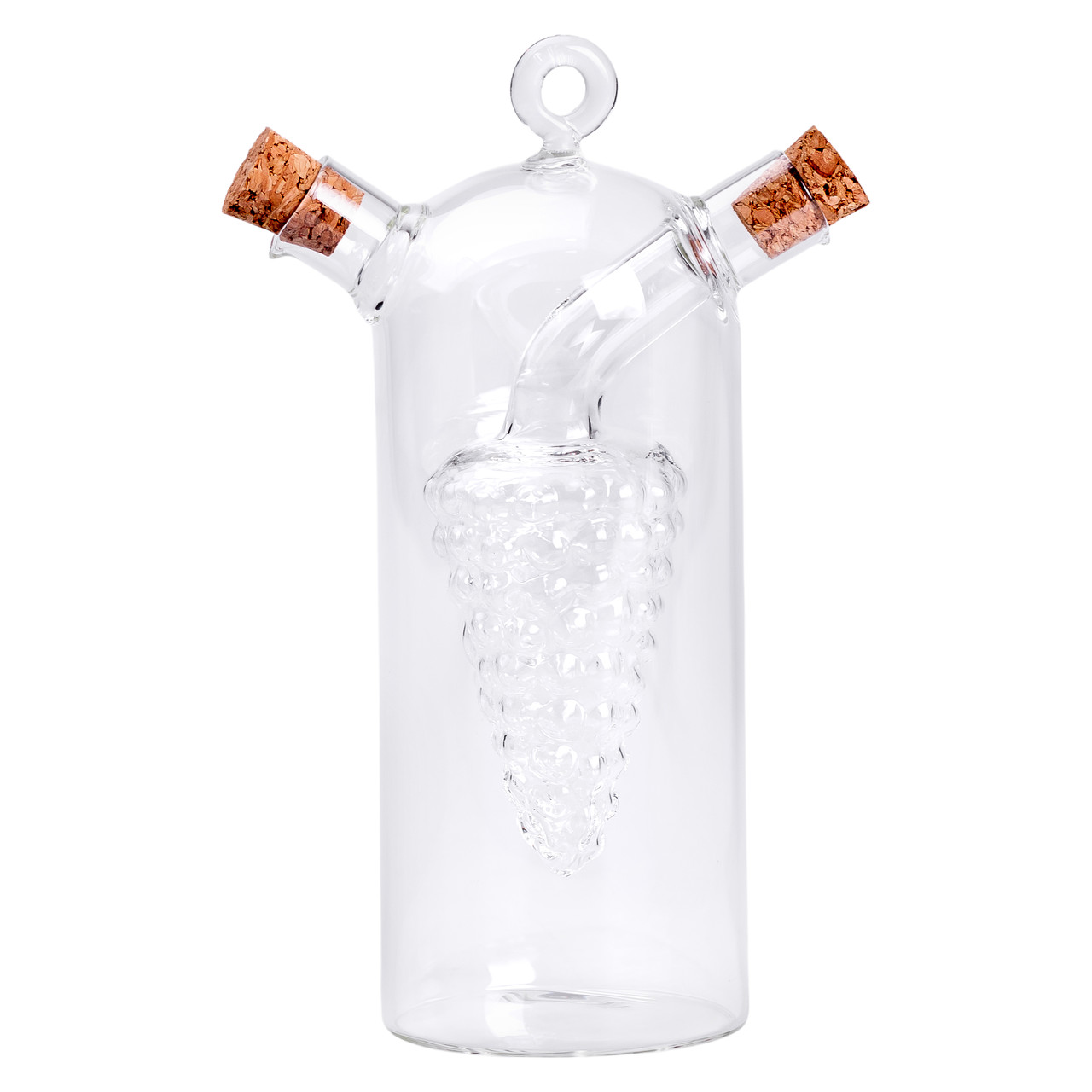 Пляшка для олії та оцту 2 в 1 подвійна пляшка для оливкової олії та оцту 380 мл скло HP-34-12