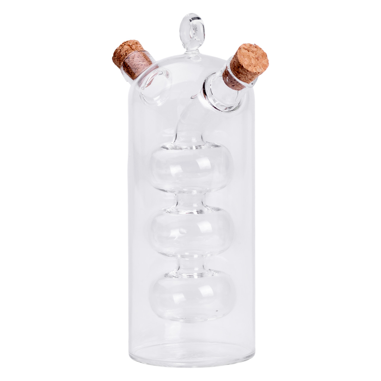 Пляшка для олії та оцту 2 в 1 скляна 400 мл для оливкової, соняшникової олії та оцту HP-34-15