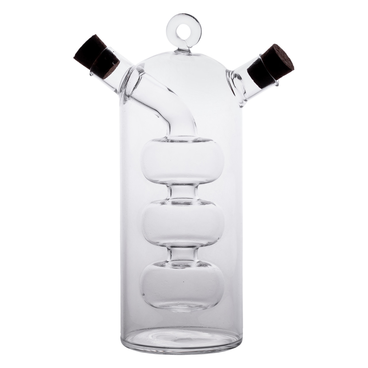 Пляшка для олії та оцту 2 в 1 скляна 400 мл для оливкової, соняшникової олії та оцту HP-34-15