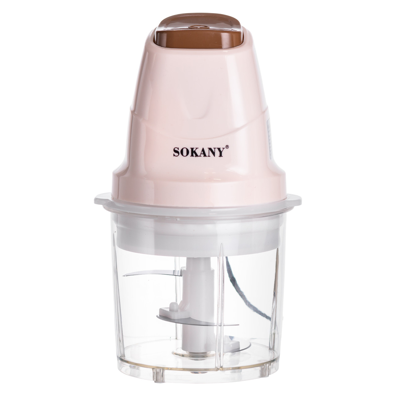 Чоппер подрібнювач з чашею на 0.7 л електричний кухонний 250 Вт бежевий Sokany SK-06009BE
