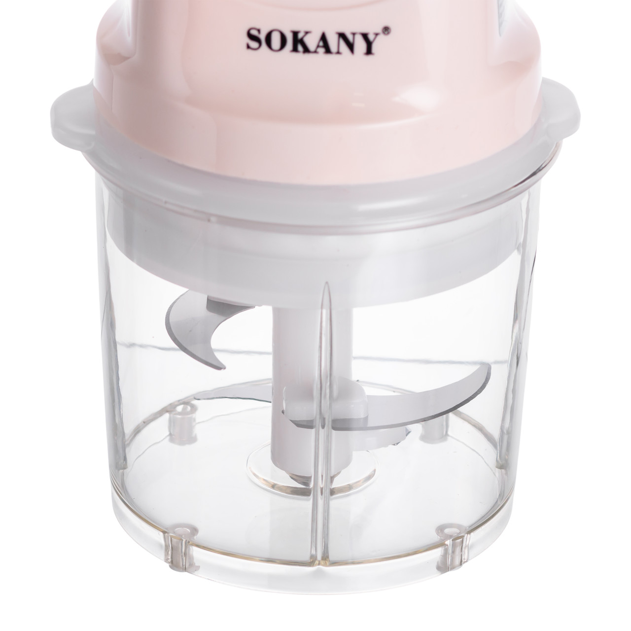 Чоппер подрібнювач з чашею на 0.7 л електричний кухонний 250 Вт бежевий Sokany SK-06009BE