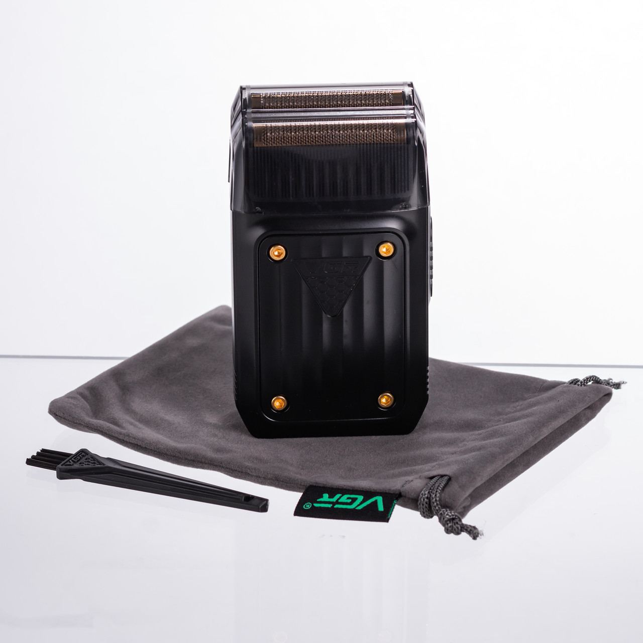 Електробритва чоловіча шейвер з подвійним лезом та LED-дисплеєм VGR V-363