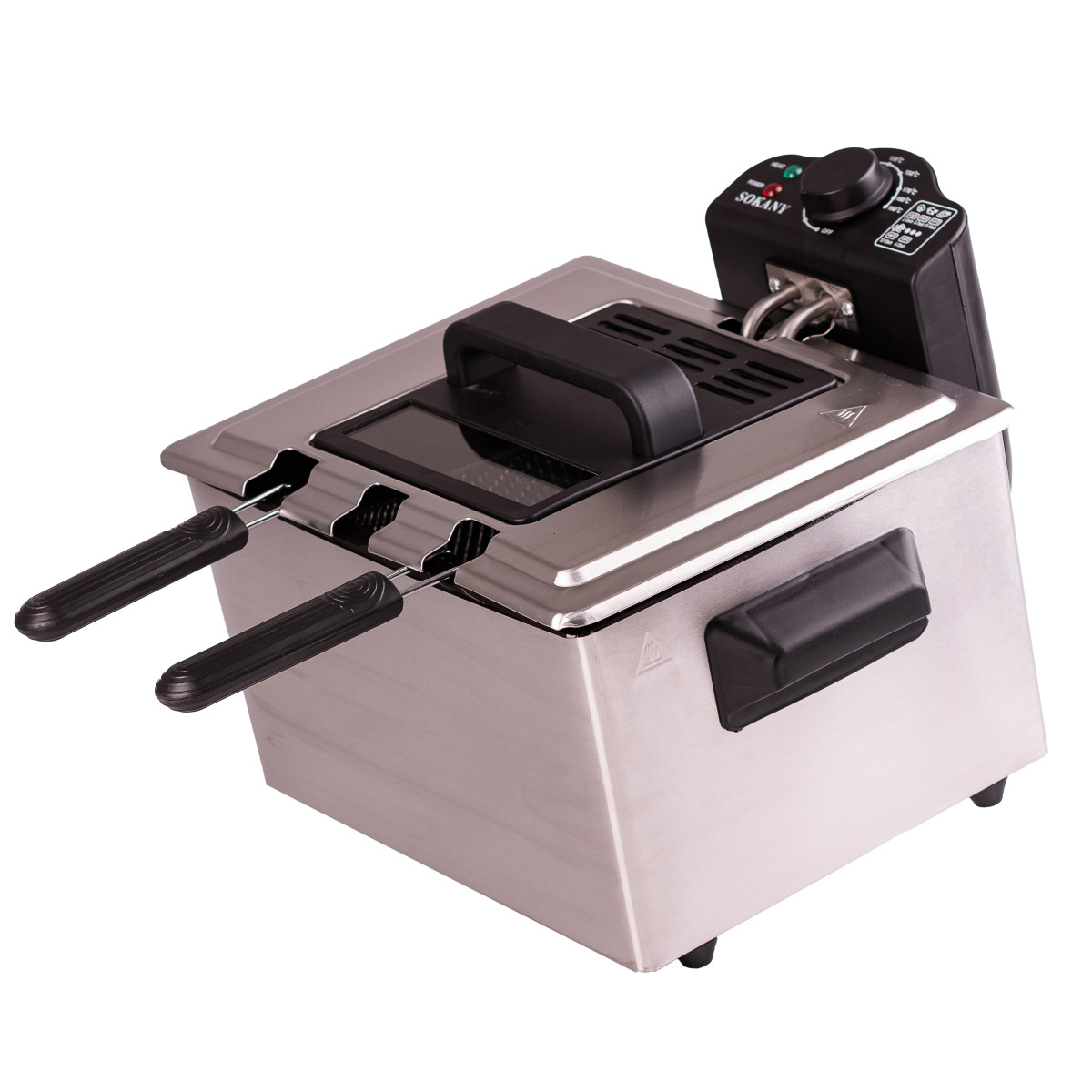 Фритюрниця Sokany WJ801 електрична на 5 літрів, професійна