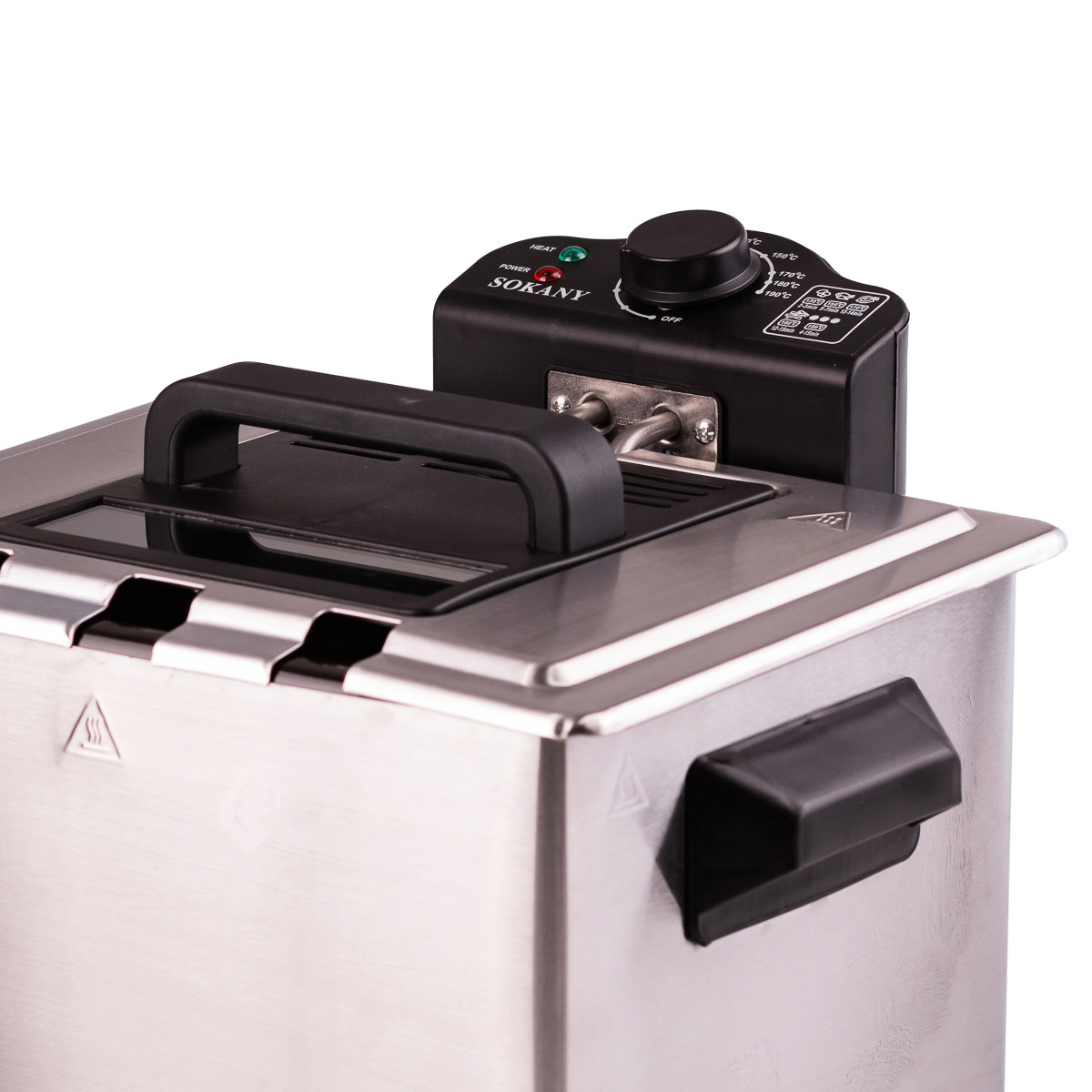 Фритюрниця Sokany WJ801 електрична на 5 літрів, професійна