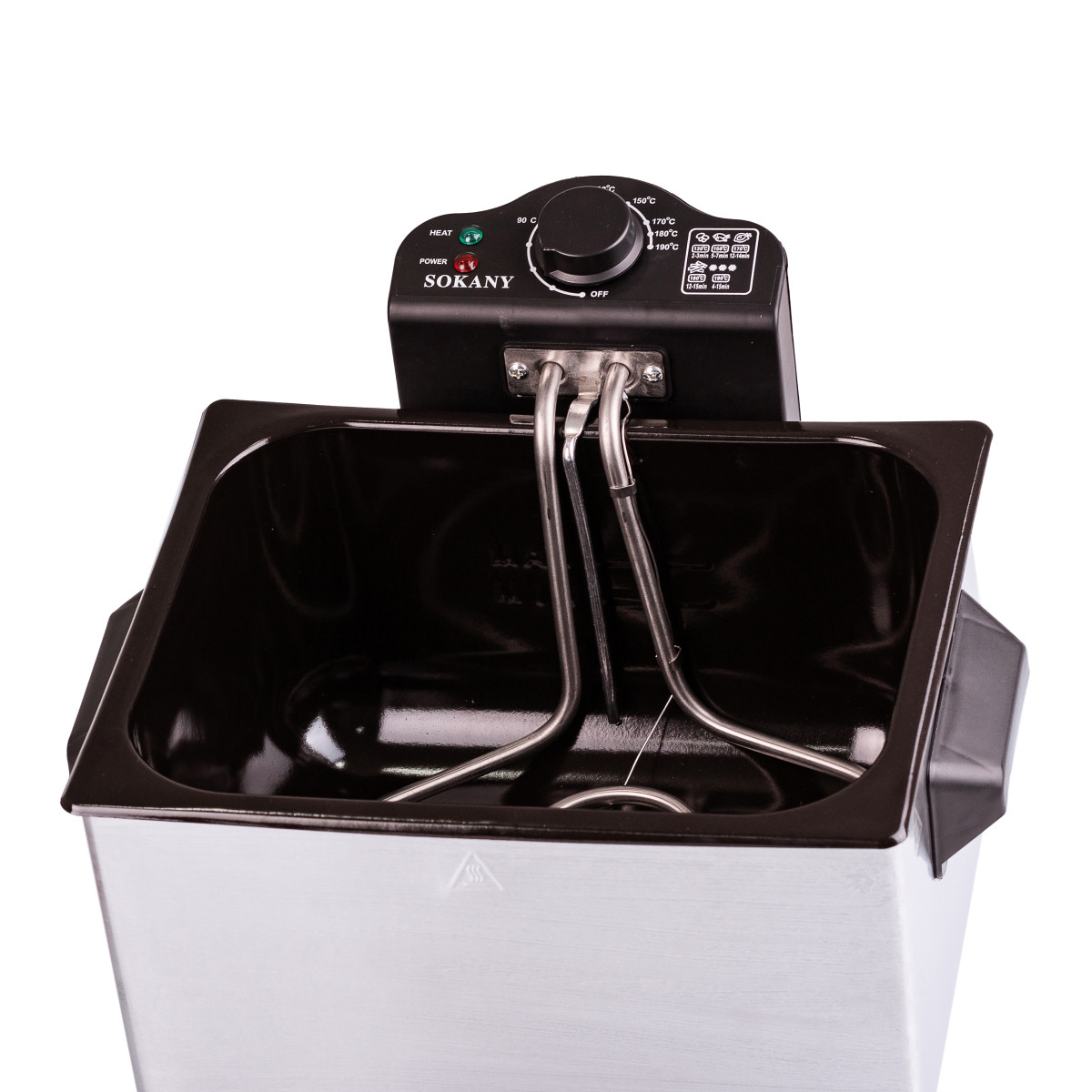 Фритюрниця Sokany WJ801 електрична на 5 літрів, професійна