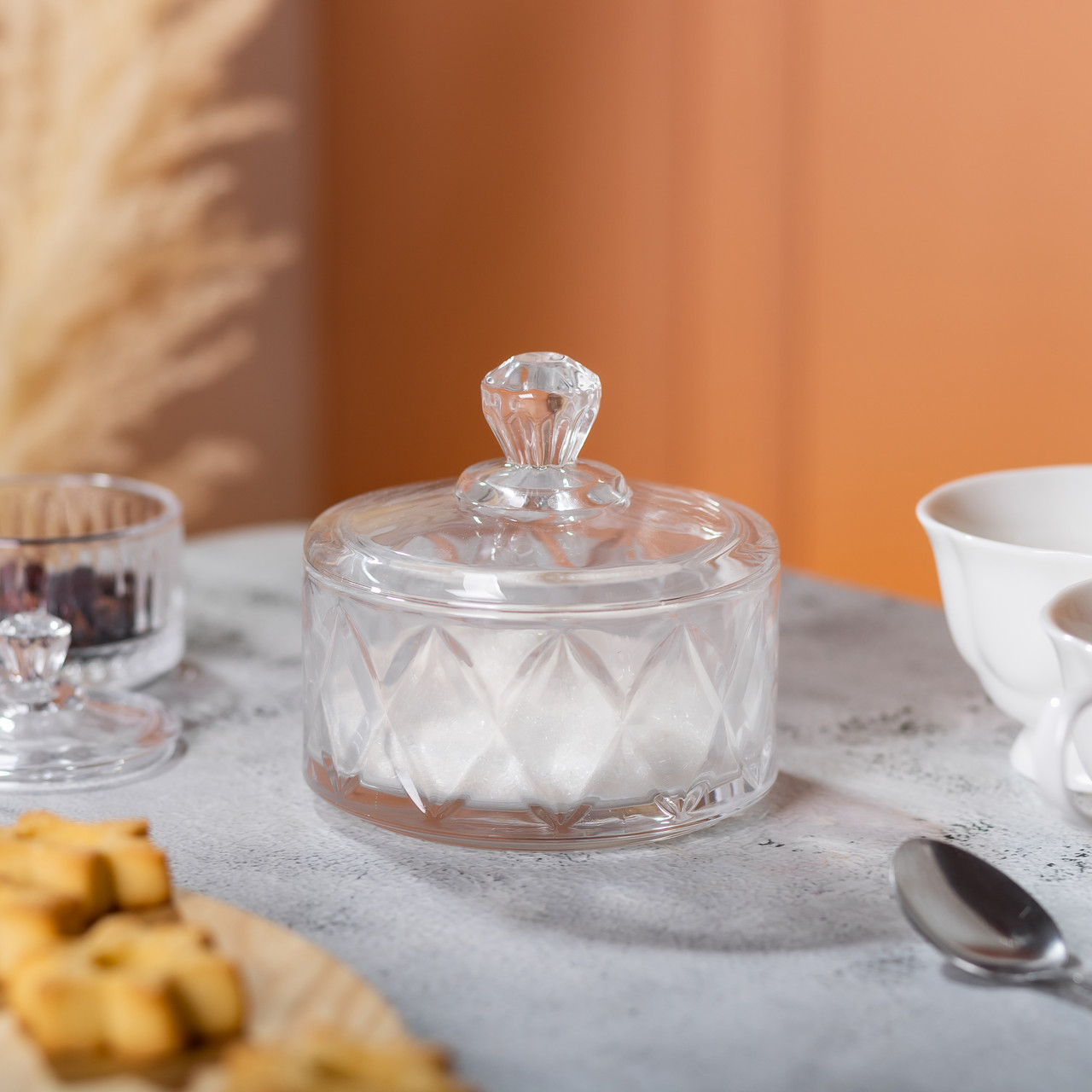 Цукерниця з кришкою Ø 10 скляна HP-YH-20