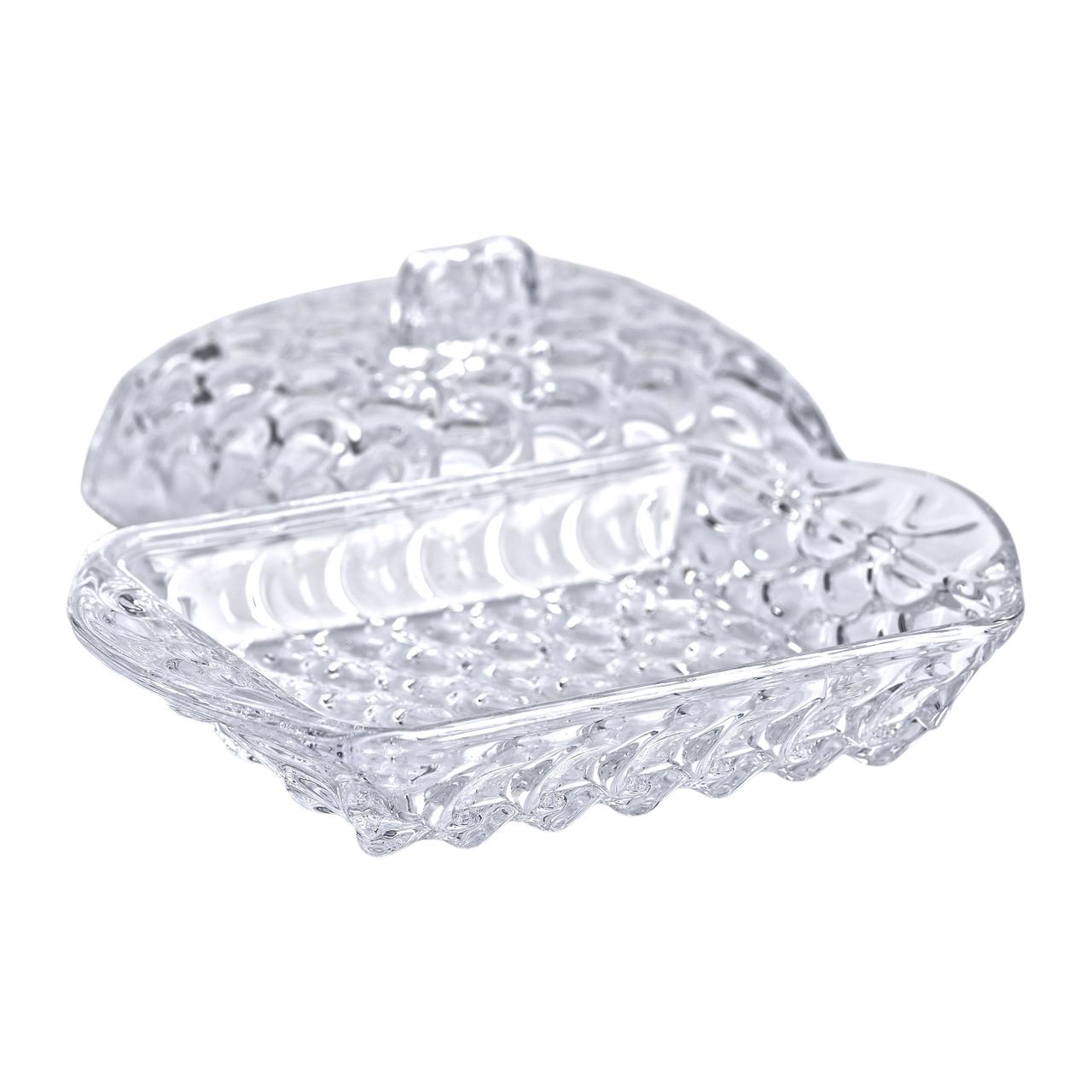 Маслянка для вершкового масла 17х10.5х8 см з кришкою зі скла HP-YH-46