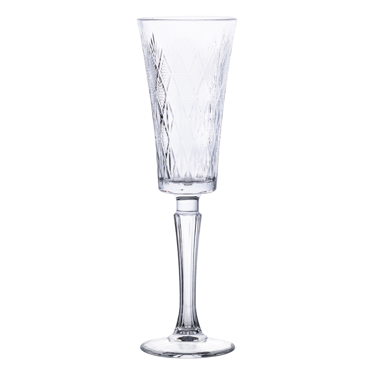 Набір келихів для шампанського 6 шт 200 мл скляні на ніжці HP-19-126