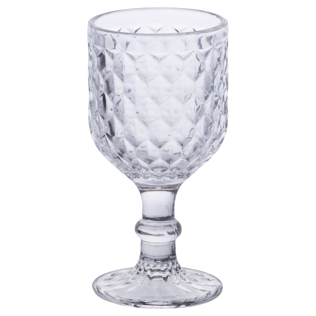 Набір келихів для вина 6 шт по 220 мл на низькій ніжці Прозорий HP-19-104