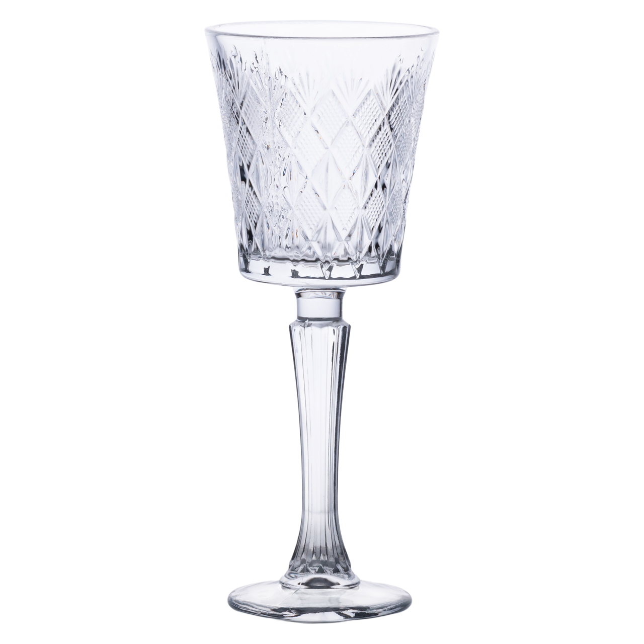 Набір келихів для вина на високій ніжці 6 шт 295 мл скляні HP-19-127