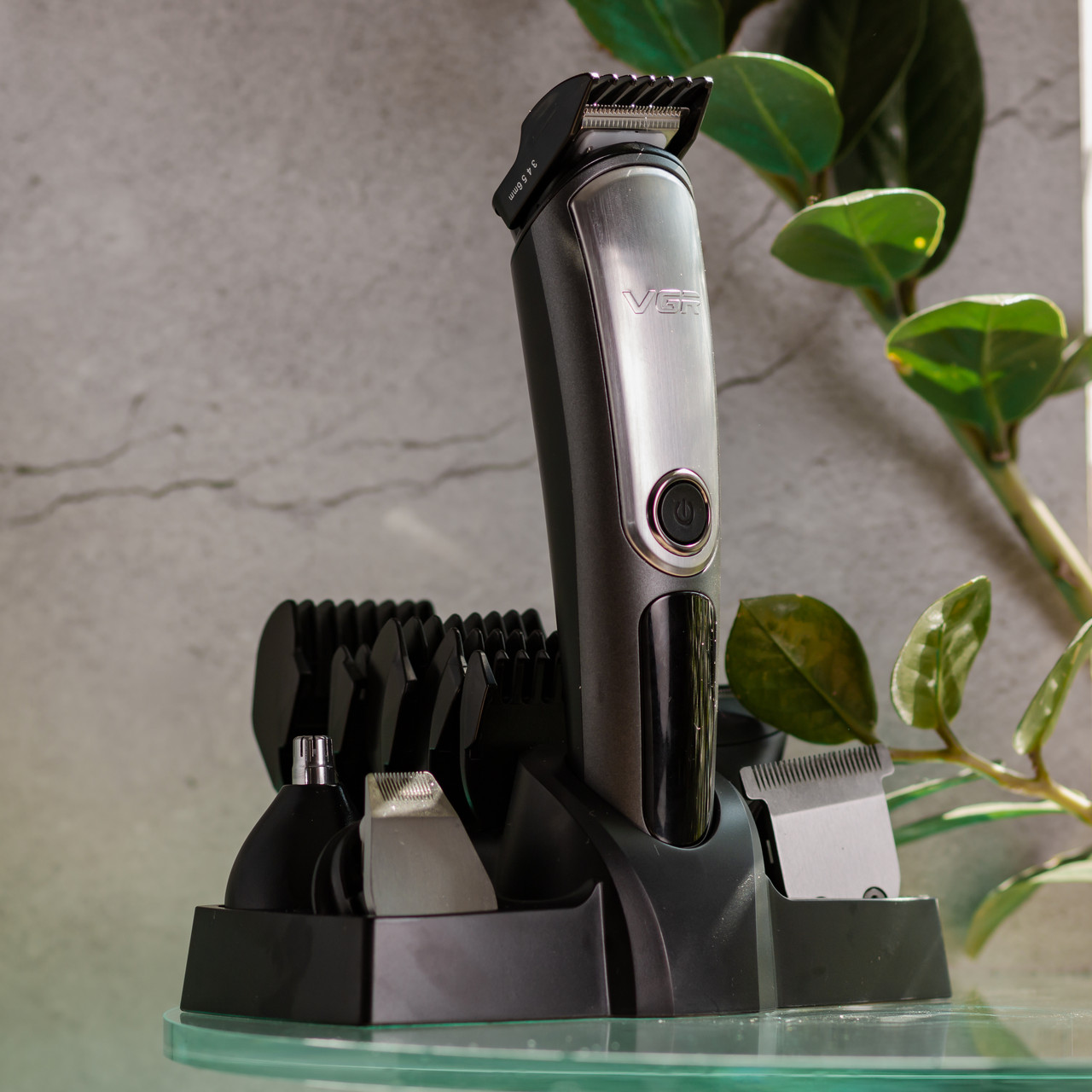 Набір для стрижки волосся 5 в 1 машинка, триммер та бритва VGR V-105