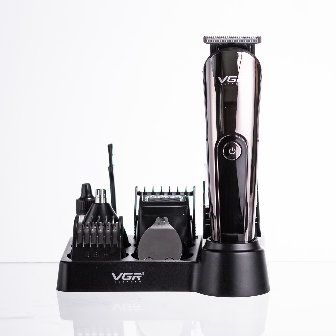 Набір для стрижки волосся 5 в 1 машинка, триммер та бритва Vgr V-107