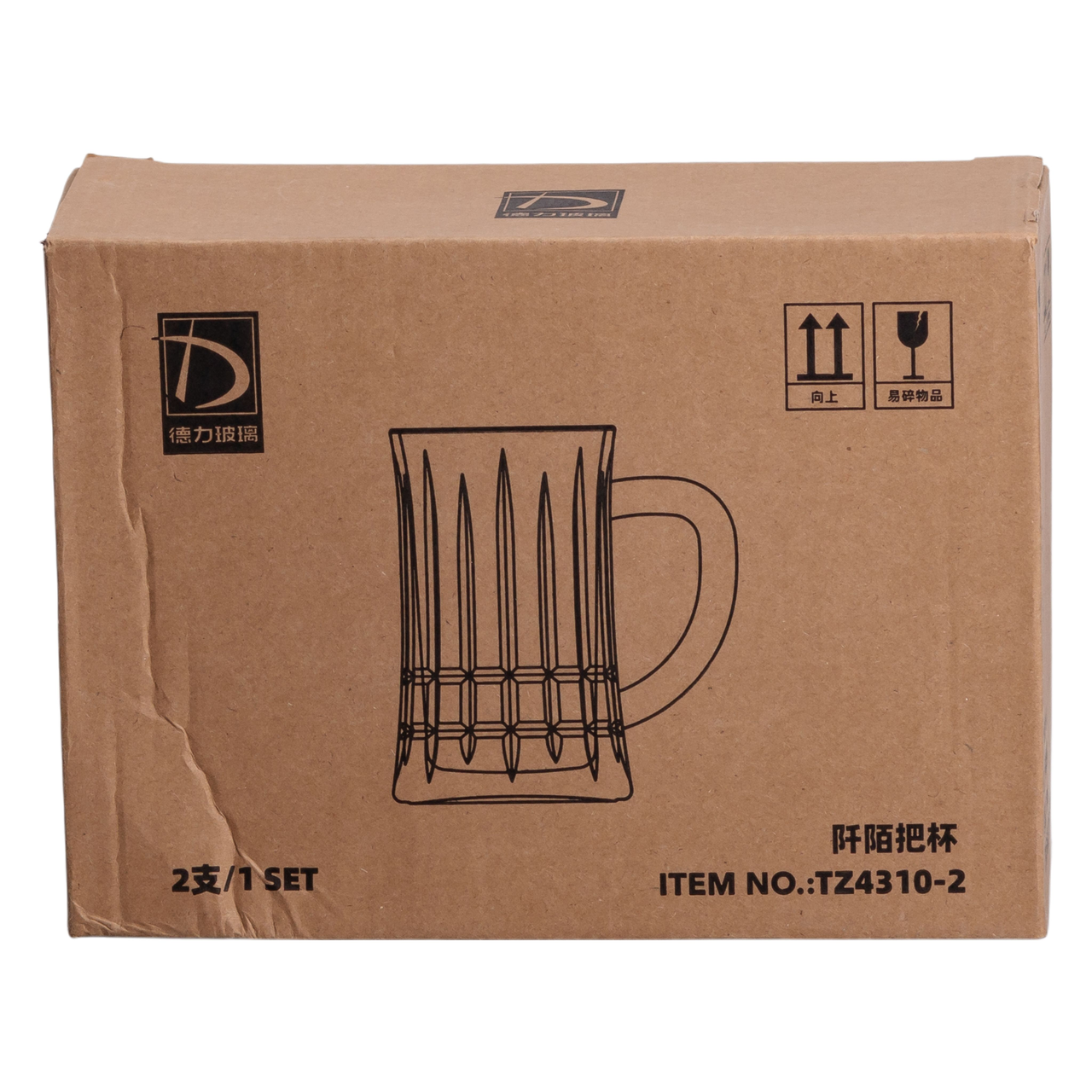 Набір пивних келихів 2 шт 530 мл зі скла HP-19-144