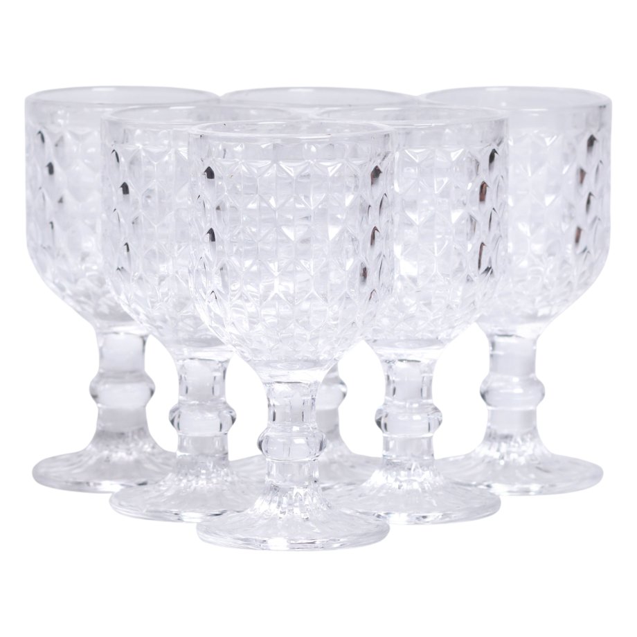 Набір чарок на ніжці 6 шт скляні 50 мл HP-19-107