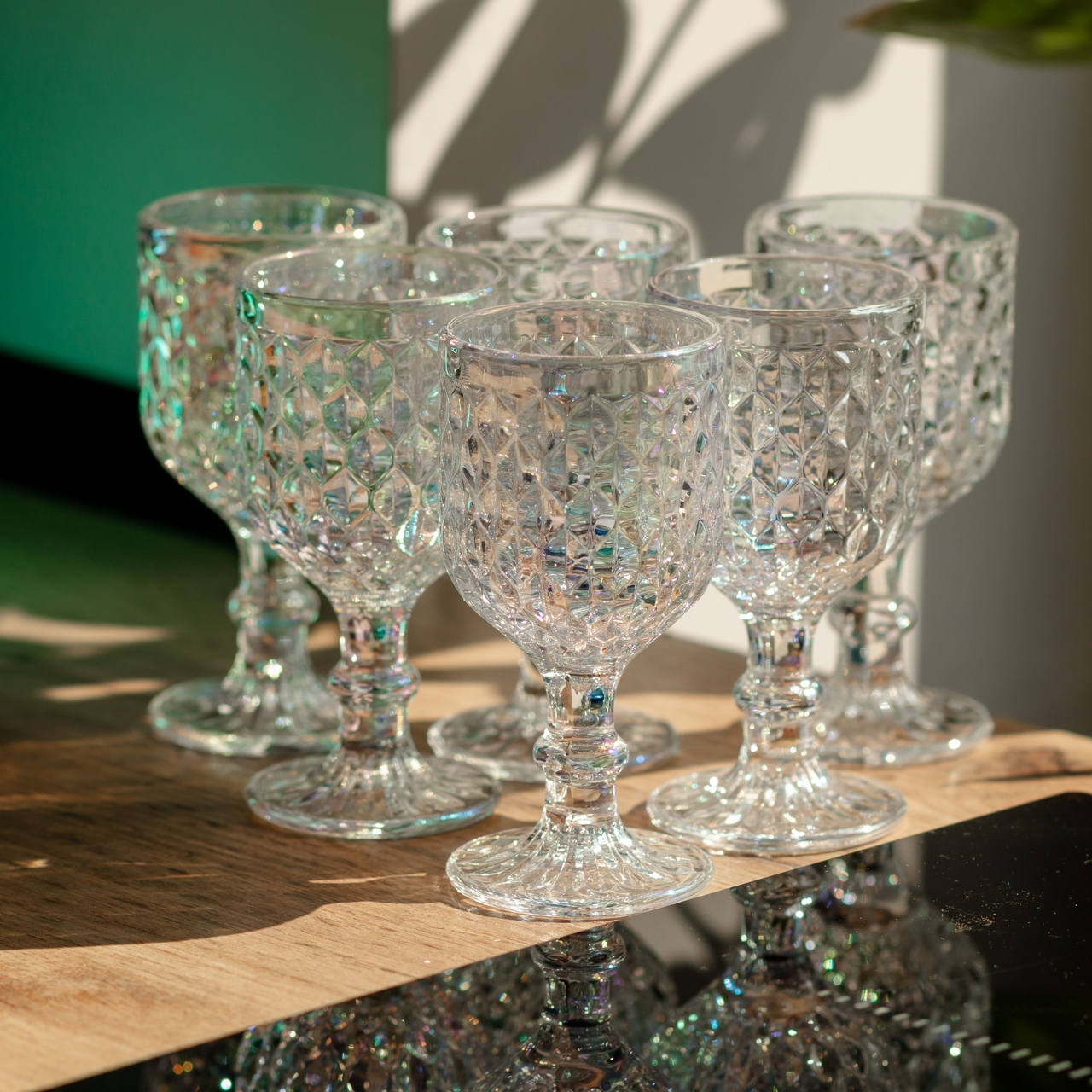 Набір чарок на ніжці 6 шт скляні 50 мл HP-19-107