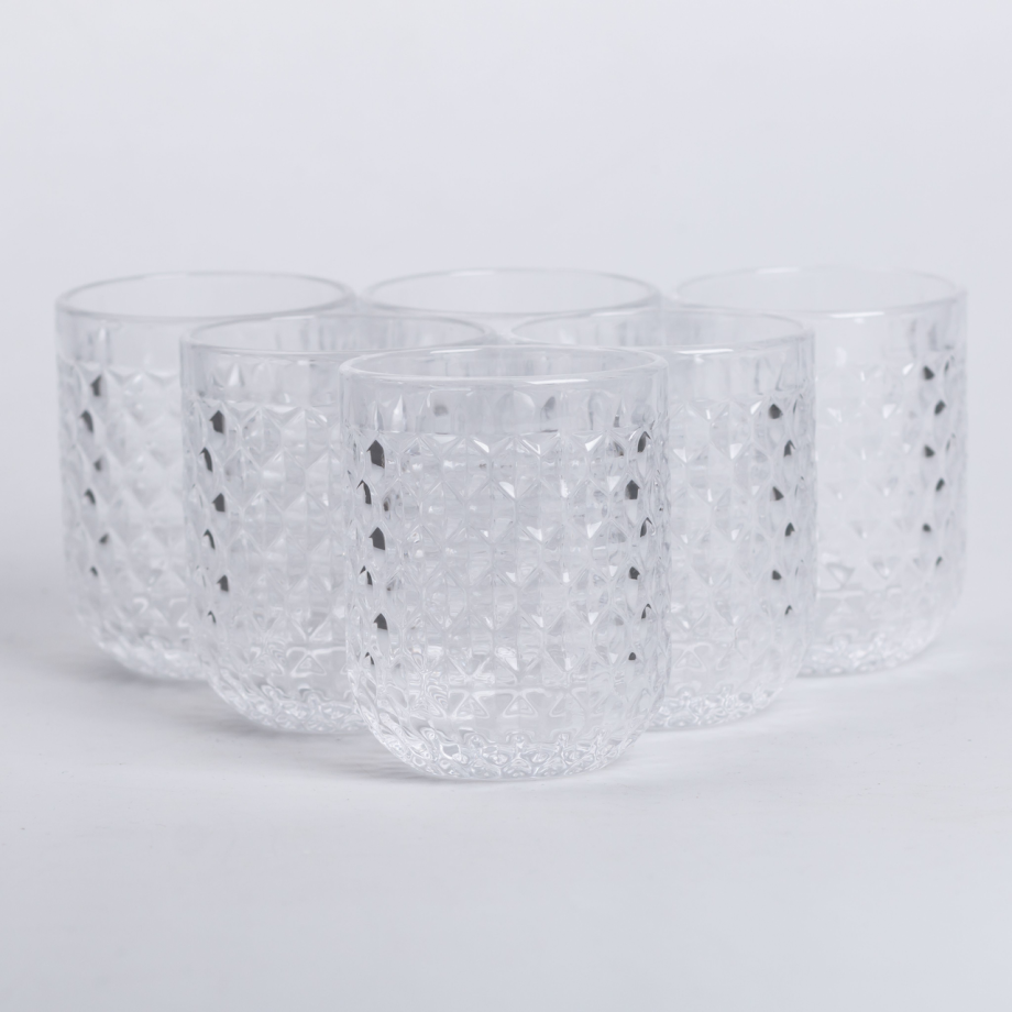 Набір склянок 6 шт по 250 мл Прозорий HP-19-105