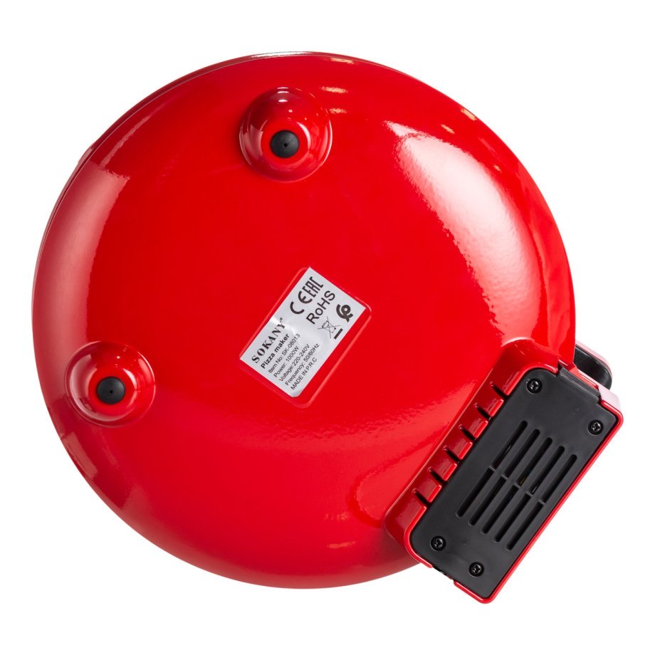 Піца мейкер електрична 1000 Вт з антипригарним покриттям і подвійним нагріванням Sokany SK-08013