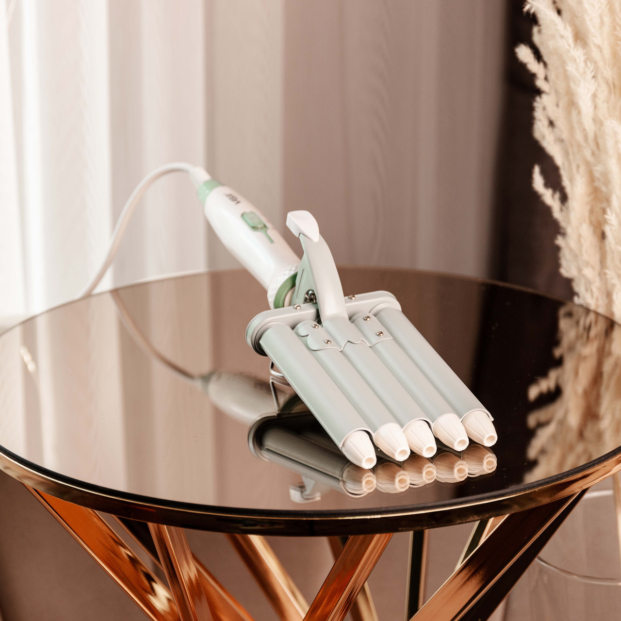 Плойка для волосся п&apos;ять хвиль з регулятором температури керамічна VGR V-597