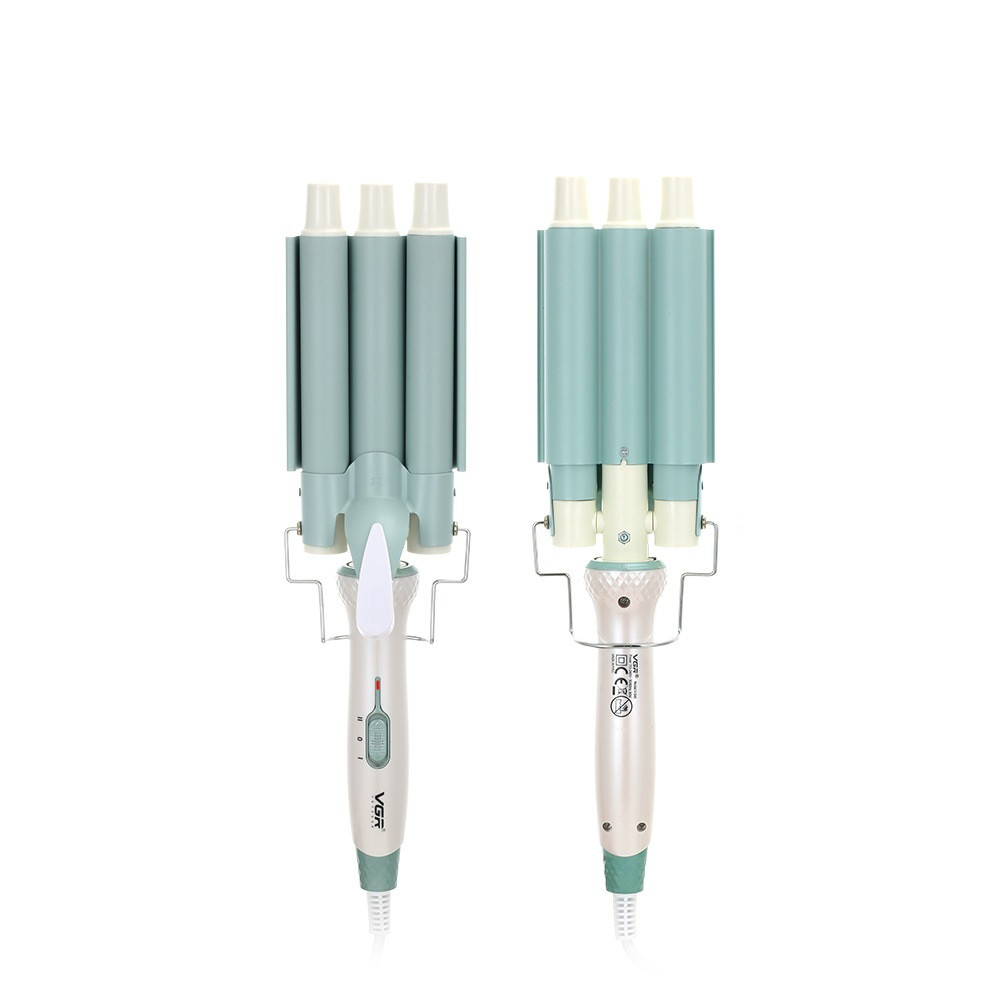 Плойка для волосся потрійна з регулятором температури керамічна VGR HP-V-595