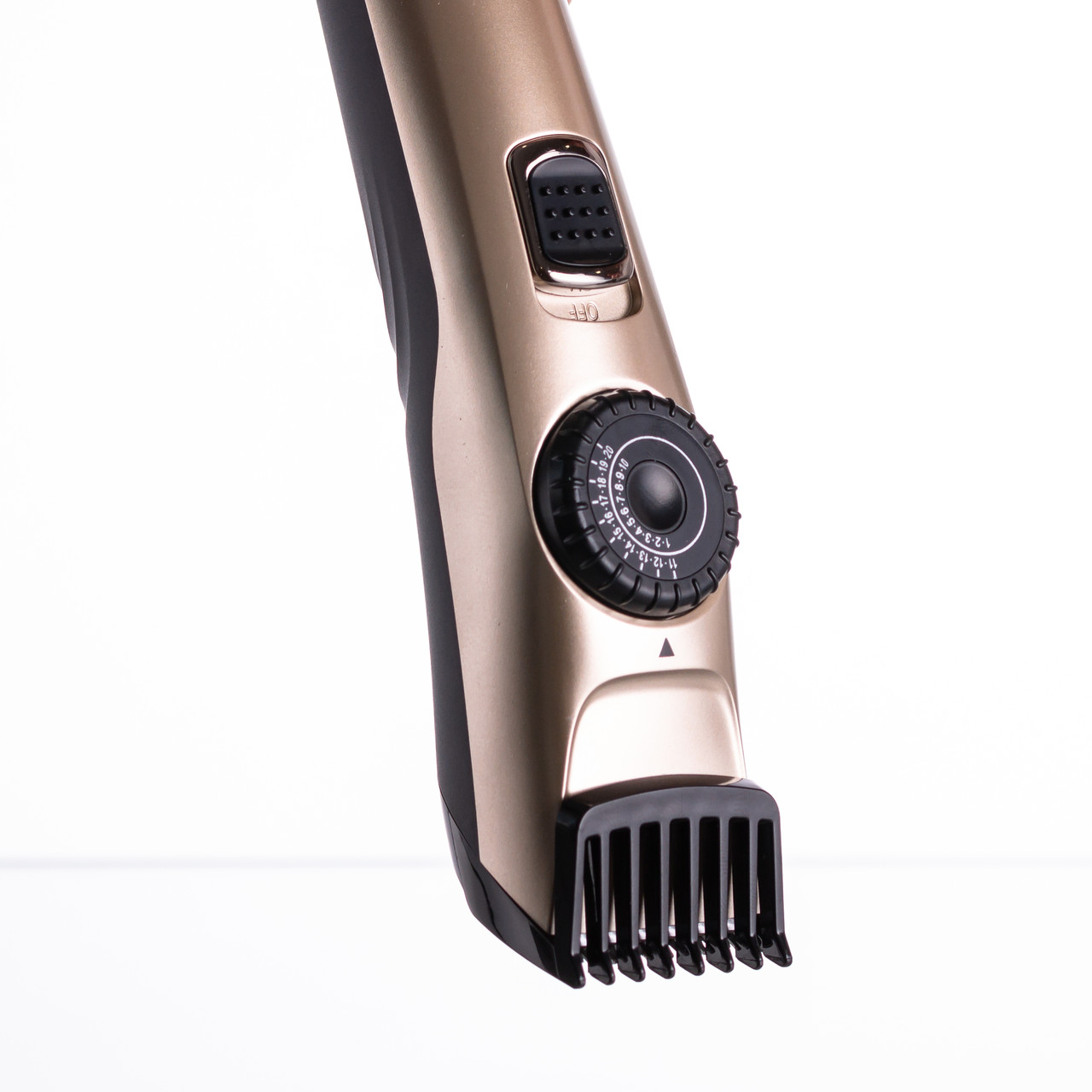 Машинка для стрижки волосся та бороди на акумуляторі з насадками Золотистий VGR V-031