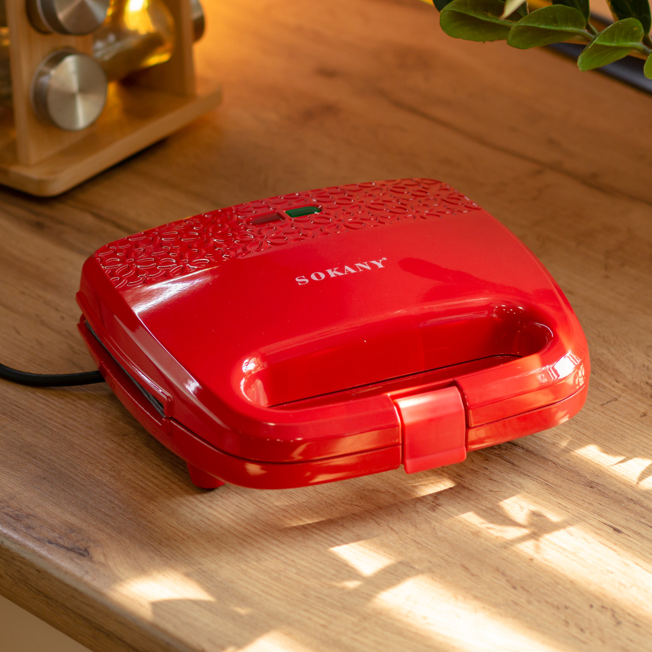 Сендвічниця  - бутербродниця з антипригарним покриттям Sokany SK-08051