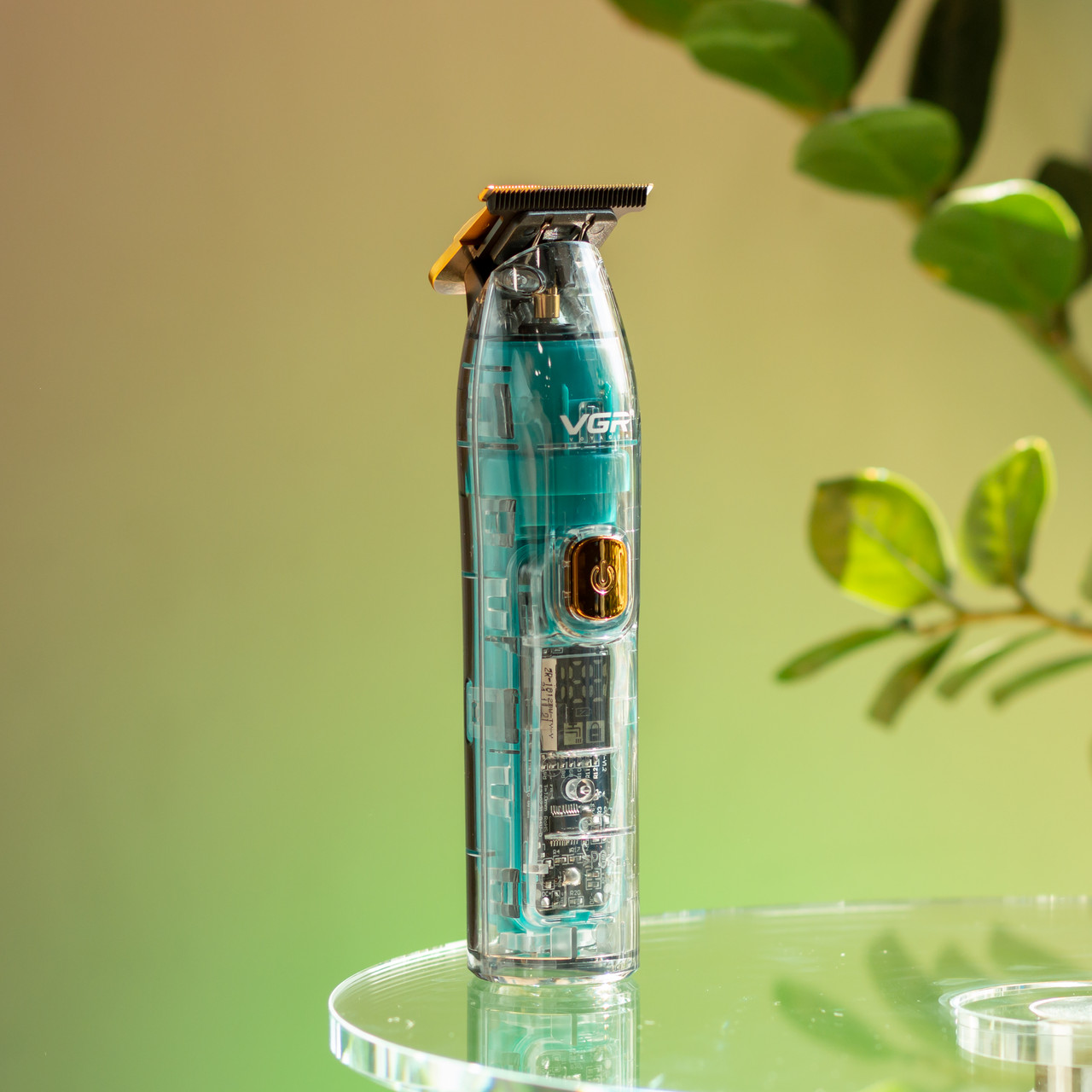 Тример для стрижки акумуляторний з 4 насадками Зелений VGR V-961