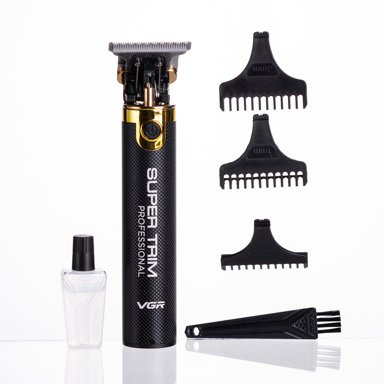 Тример для стрижки волосся акумуляторний з насадками VGR V-082