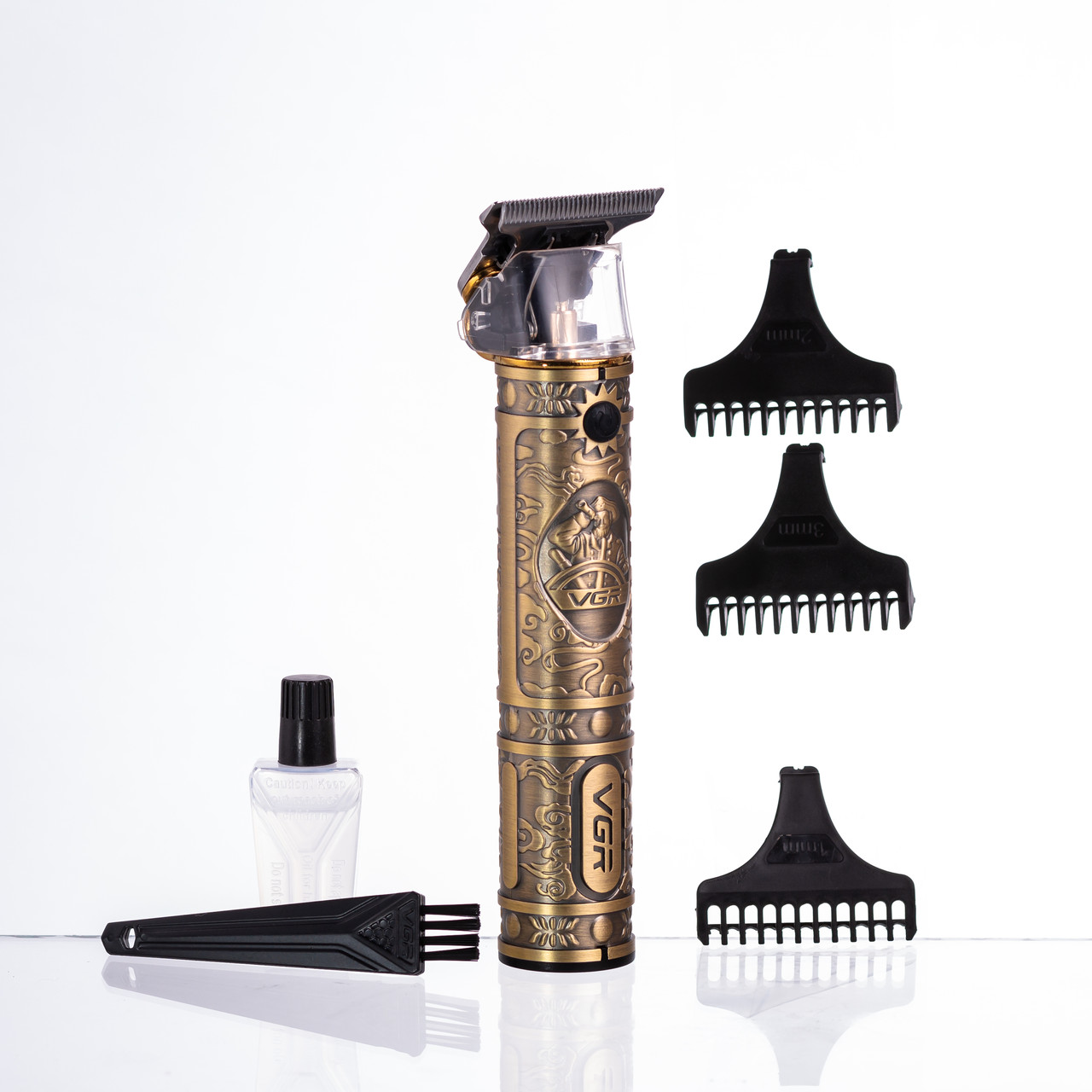 Тример для стрижки волосся та бороди з насадками VGR V-085