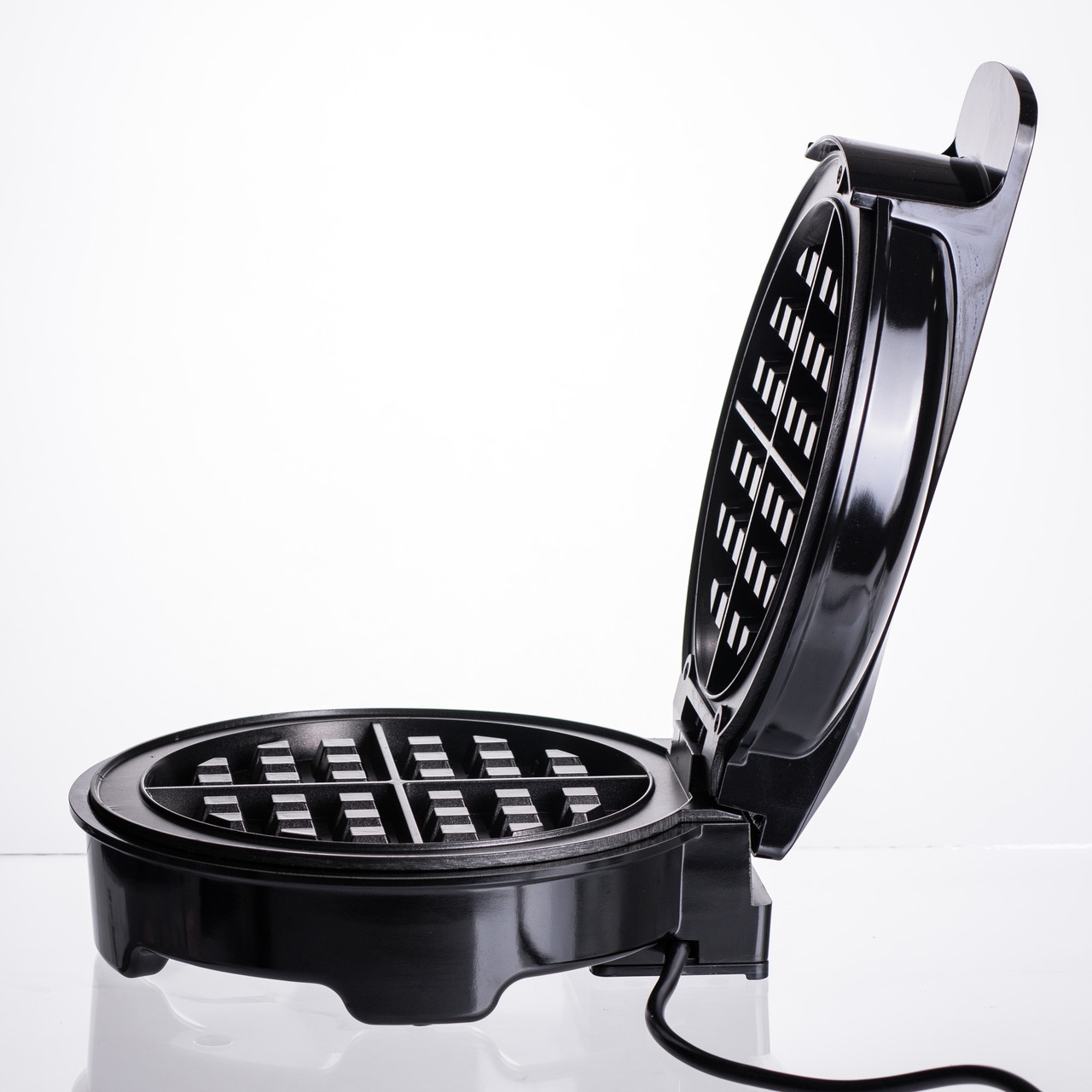 Вафельниця для бельгійських вафель з антипригарним покриттям і LED-індикатором 1000 Вт кругла Sokany SK-519