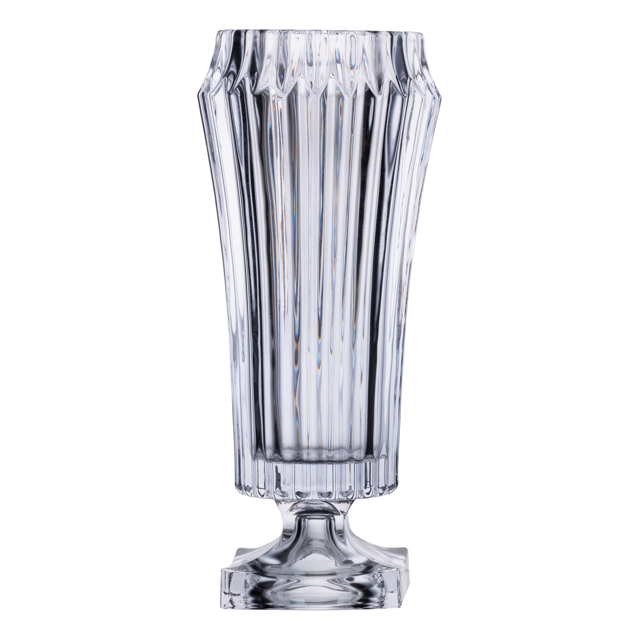 Ваза для квітів кругла 34.5 см скляна декоративна ваза з товстого скла 1.8 л HP-19-141