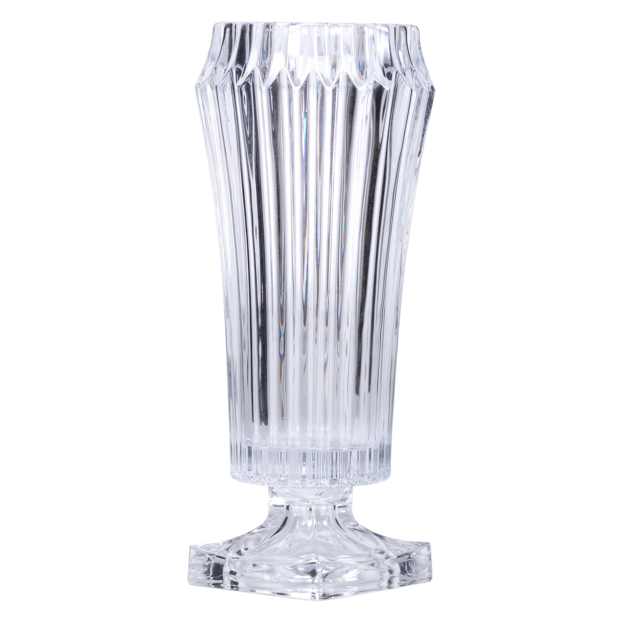 Ваза для квітів кругла 34.5 см скляна декоративна ваза з товстого скла 1.8 л HP-19-141