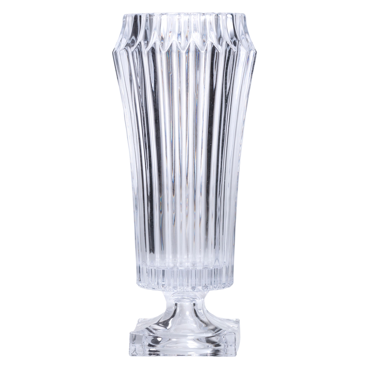 Ваза для квітів кругла 34.5 см скляна декоративна ваза з товстого скла 1.8 л HP-19-141