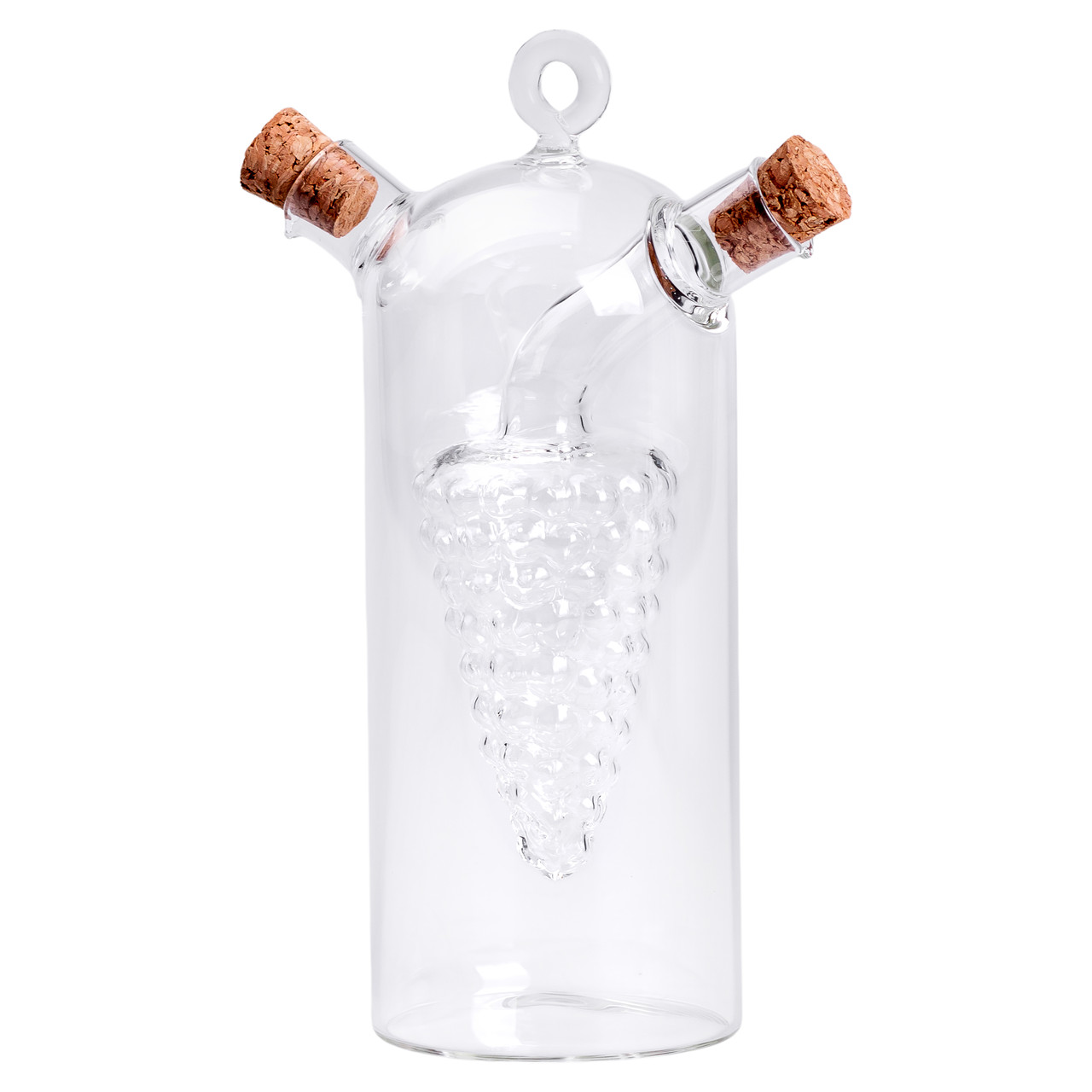 Пляшка для олії та оцту 2 в 1 подвійна пляшка для оливкової олії та оцту 380 мл скло HP-34-12