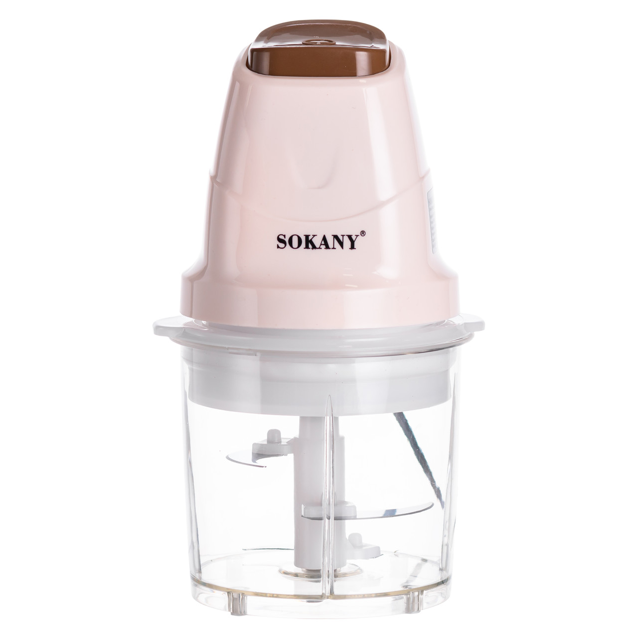 Чоппер подрібнювач з чашею на 0.7 л електричний кухонний 250 Вт бежевий Sokany SK-06009BE