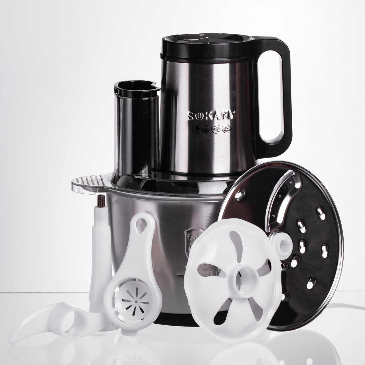 Чоппер подрібнювач із чашею на 2.7 л кухонний електричний Sokany SK-06019