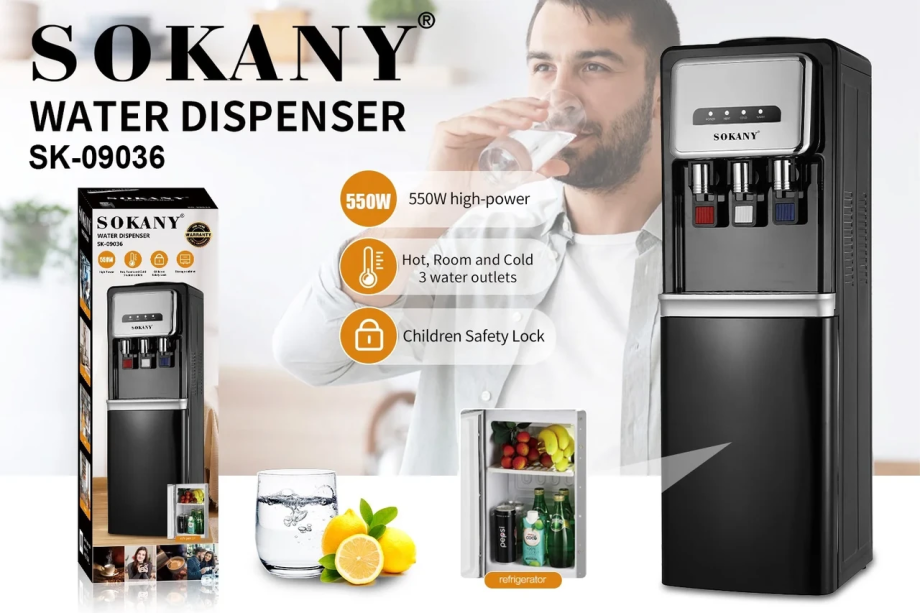 Диспенсер для води та напоїв компресійний Sokany SK-09036