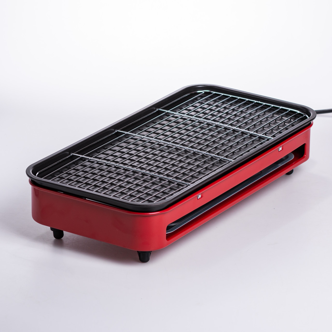 Електричний гриль настільний червоний 1500 Вт Sokany SK-6112
