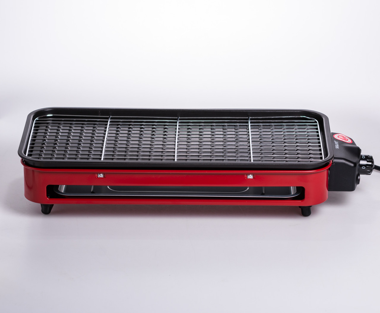 Електричний гриль настільний червоний 1500 Вт Sokany SK-6112