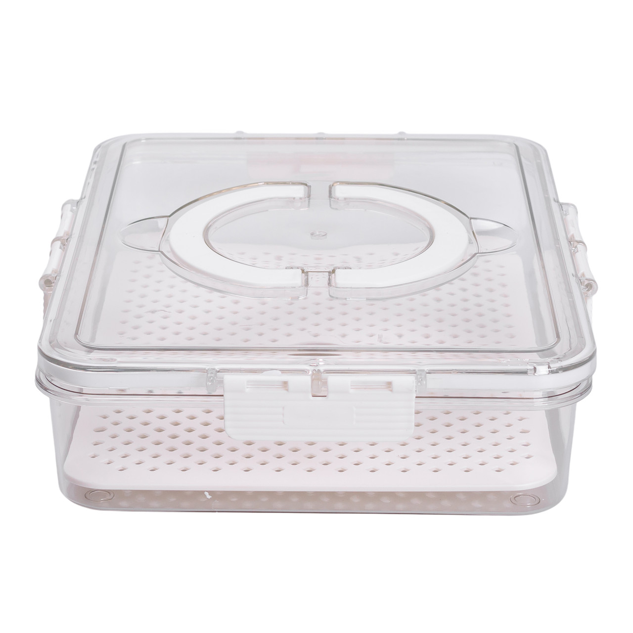 Контейнер для їжі з ручкою 31х24х7 см пластиковий харчовий контейнер 2.5 л HP-27-10